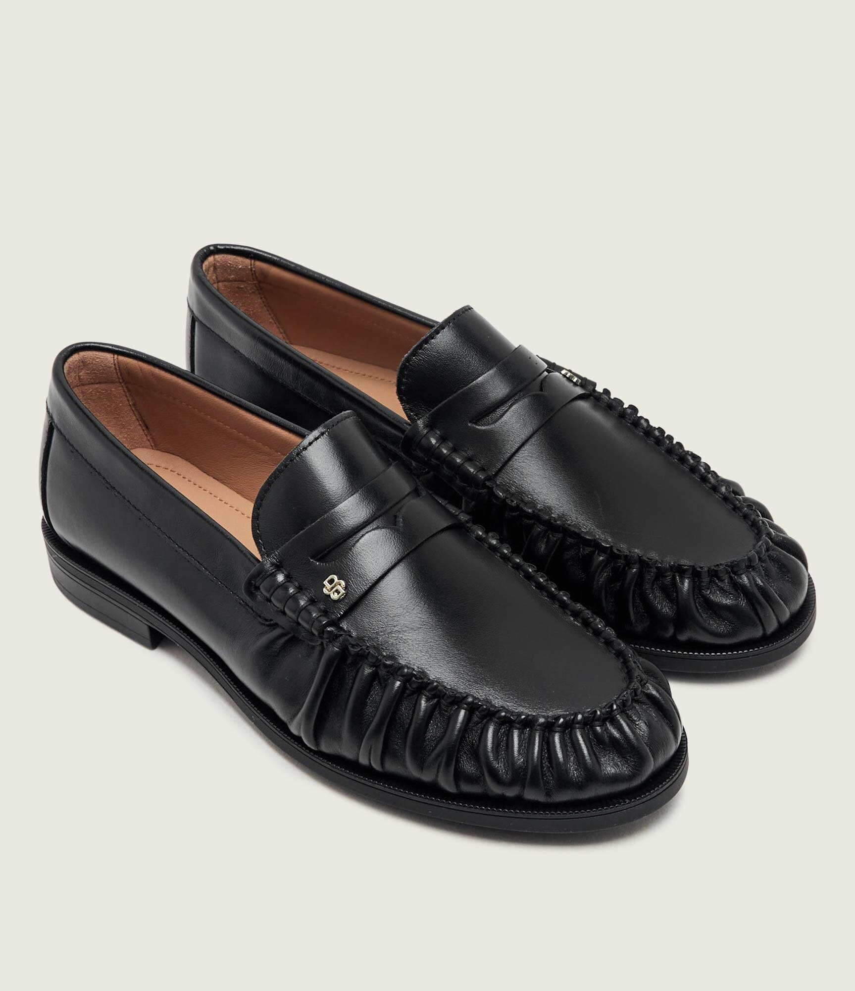 BOSS BLACK De piele pantofi loafer Lycia_Mocc_LTWR