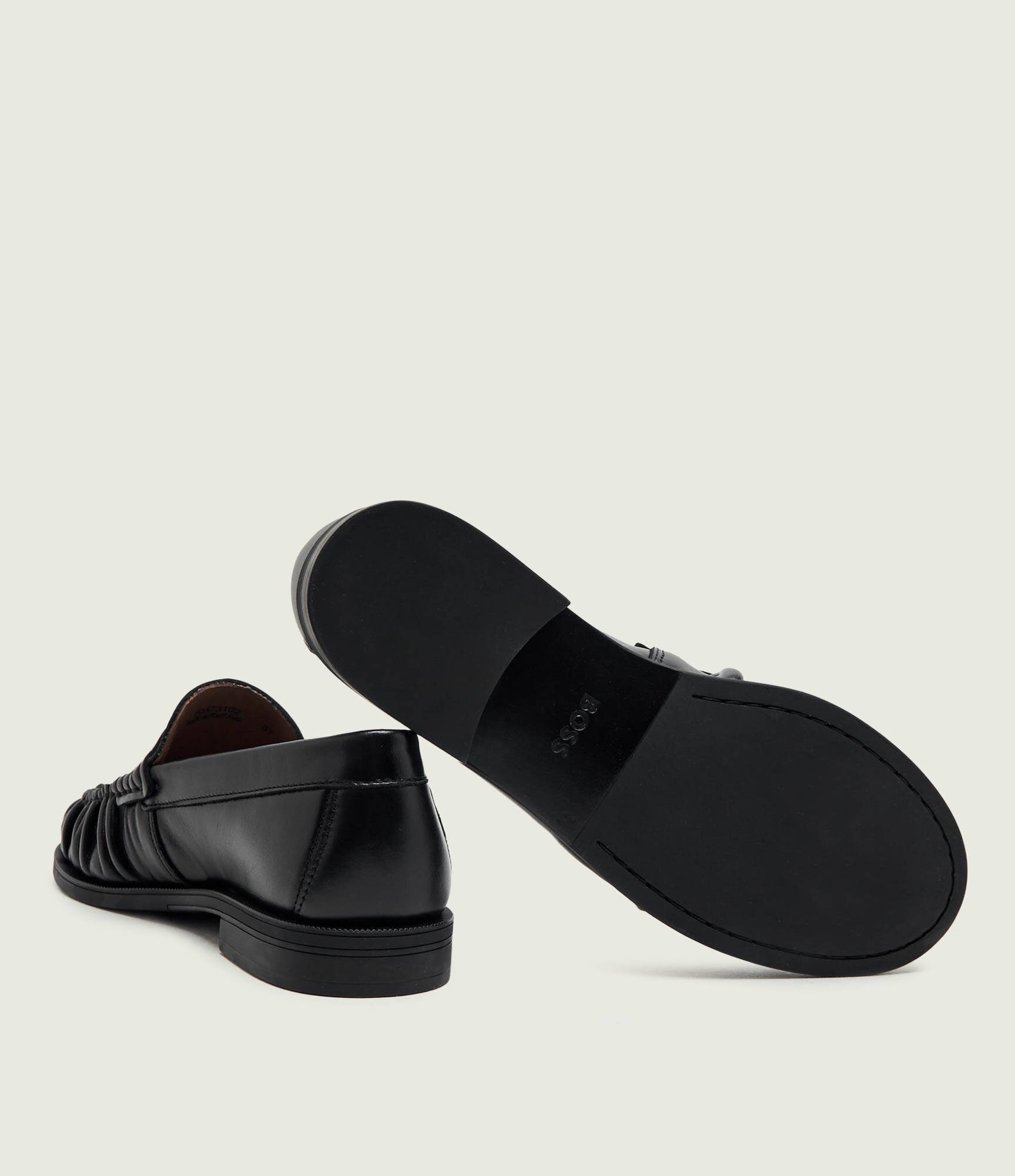 BOSS BLACK De piele pantofi loafer Lycia_Mocc_LTWR