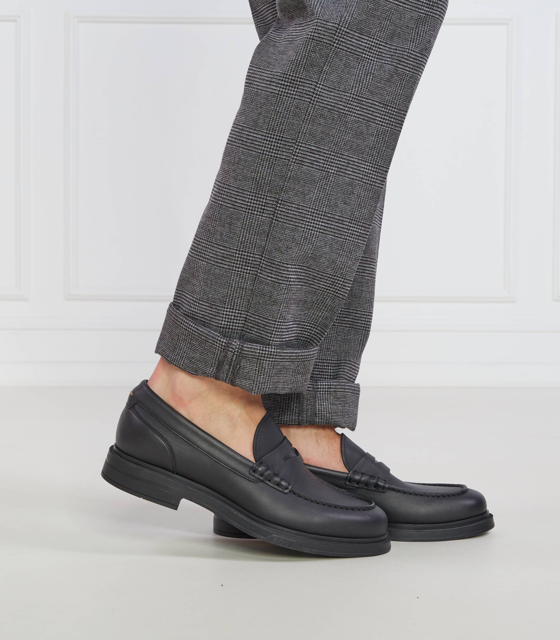 BOSS BLACK De piele pantofi loafer Saul_Loaf
