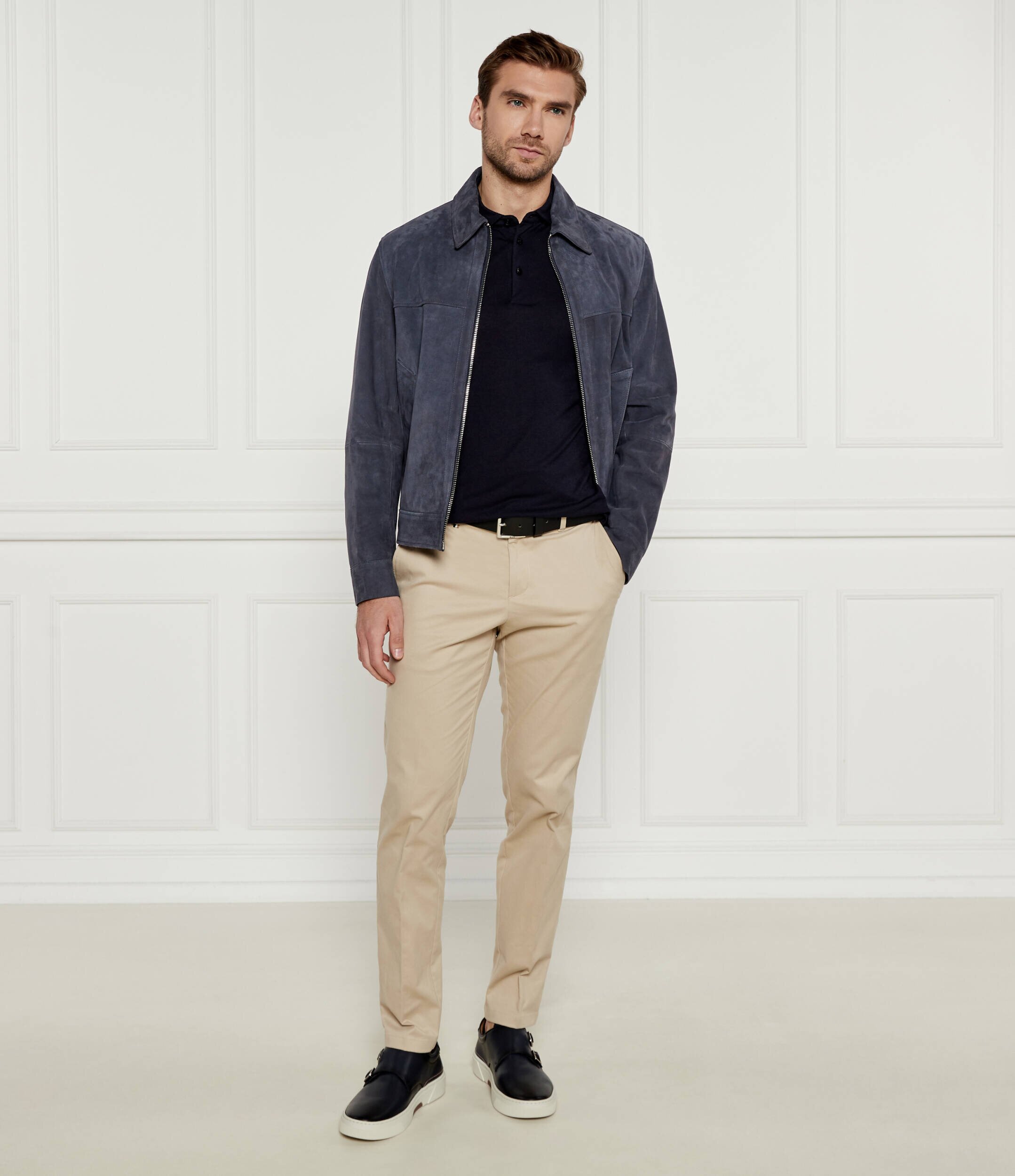 BOSS BLACK De piele pantofi monk Gary