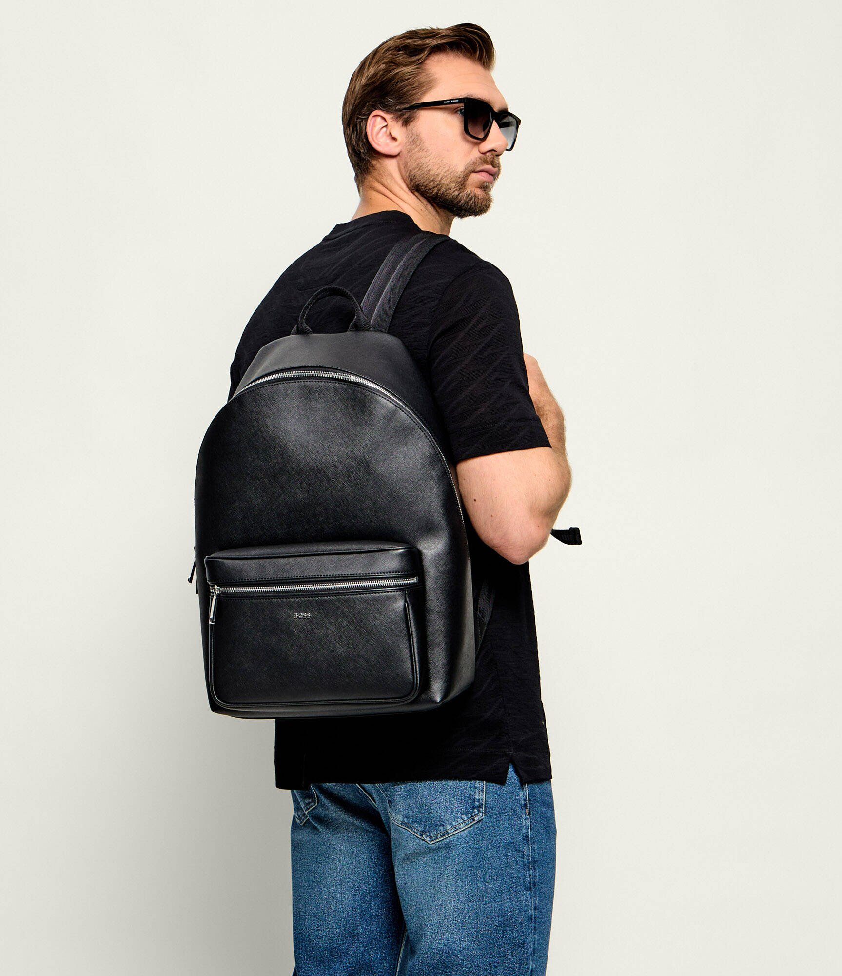 BOSS BLACK De piele rucsac Northon