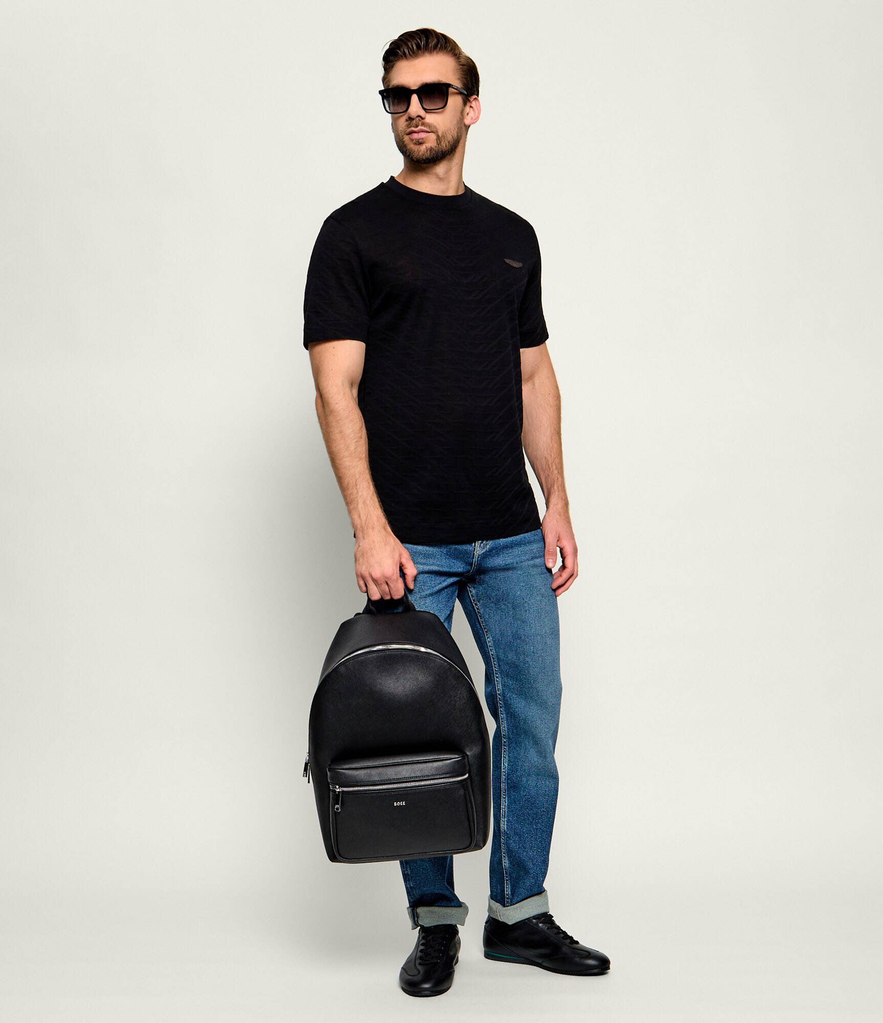 BOSS BLACK De piele rucsac Northon