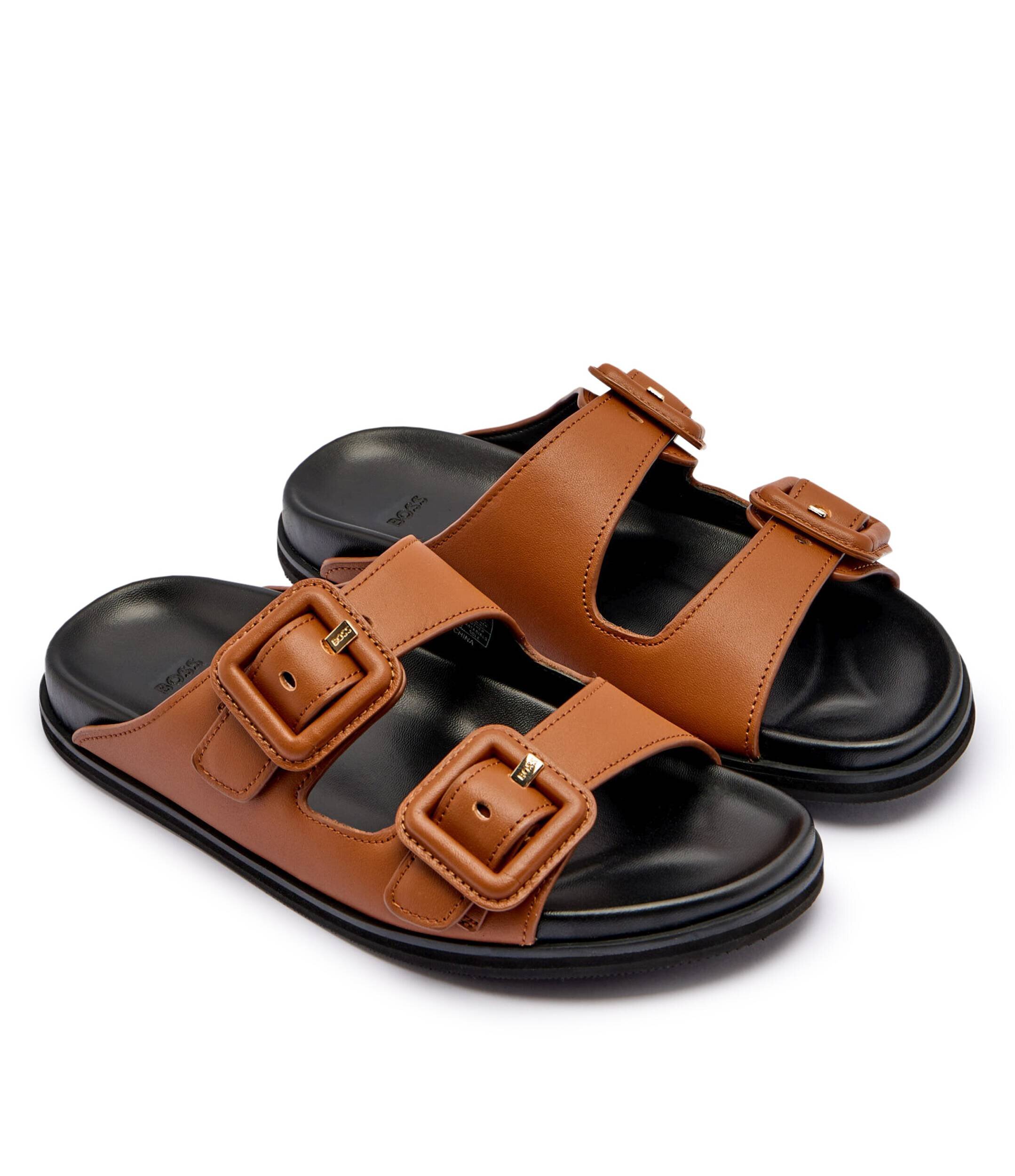 BOSS BLACK De piele șlapi Freyah