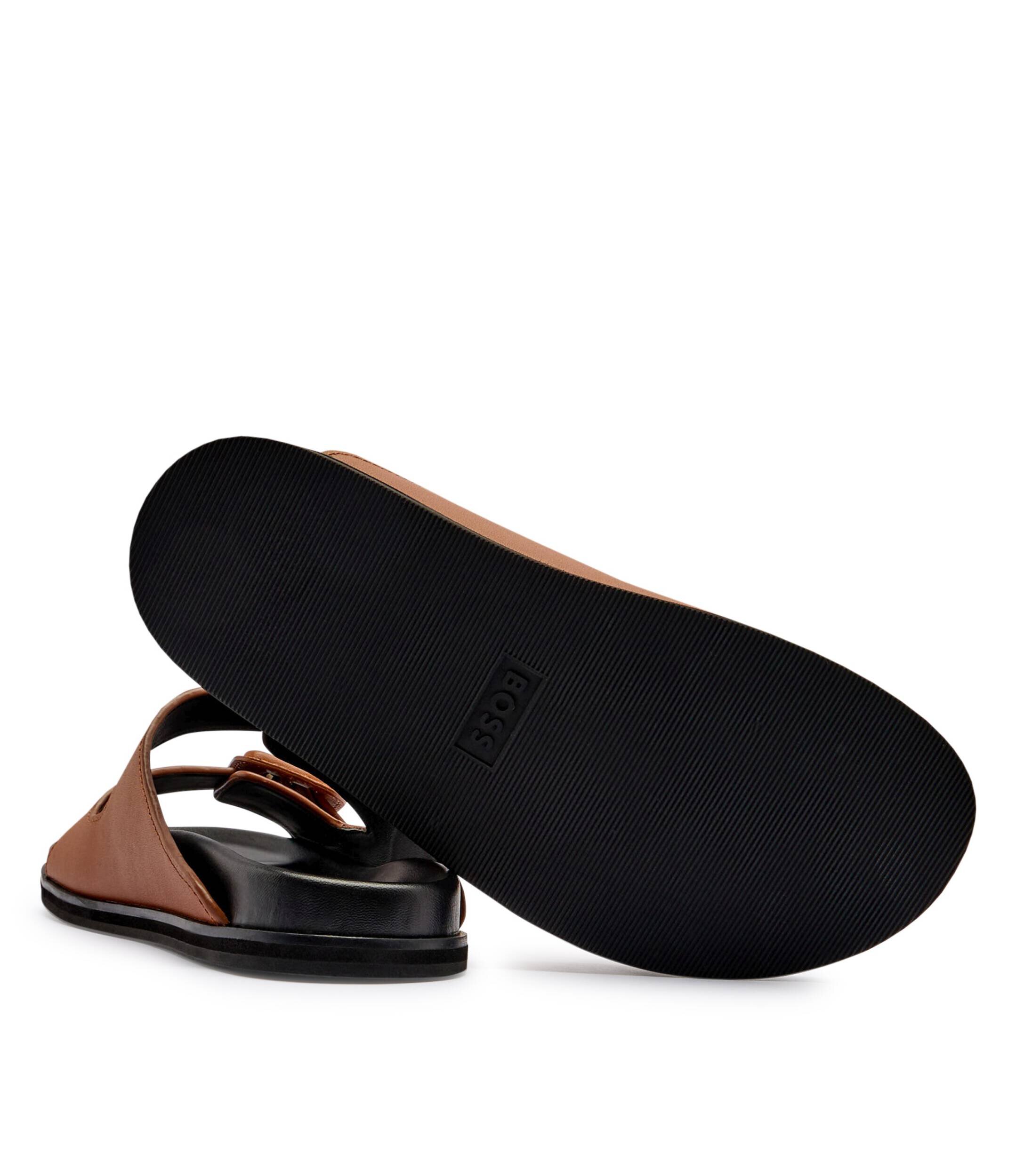 BOSS BLACK De piele șlapi Freyah