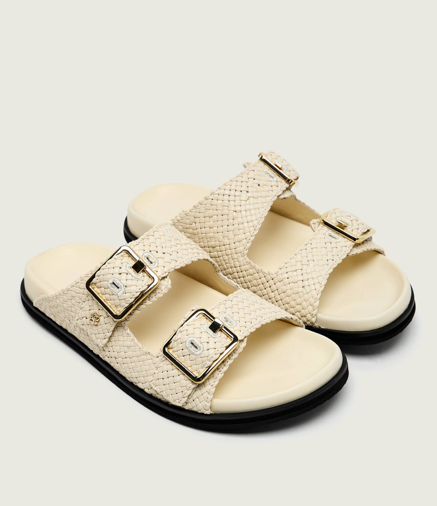BOSS BLACK De piele șlapi Freyah_Slide_WVL