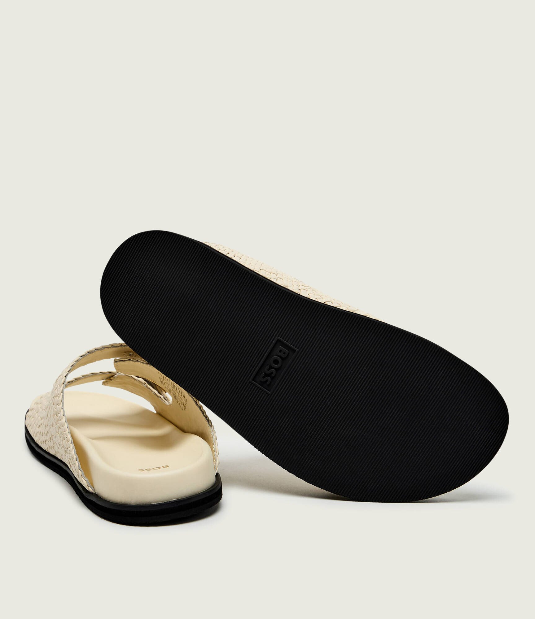 BOSS BLACK De piele șlapi Freyah_Slide_WVL