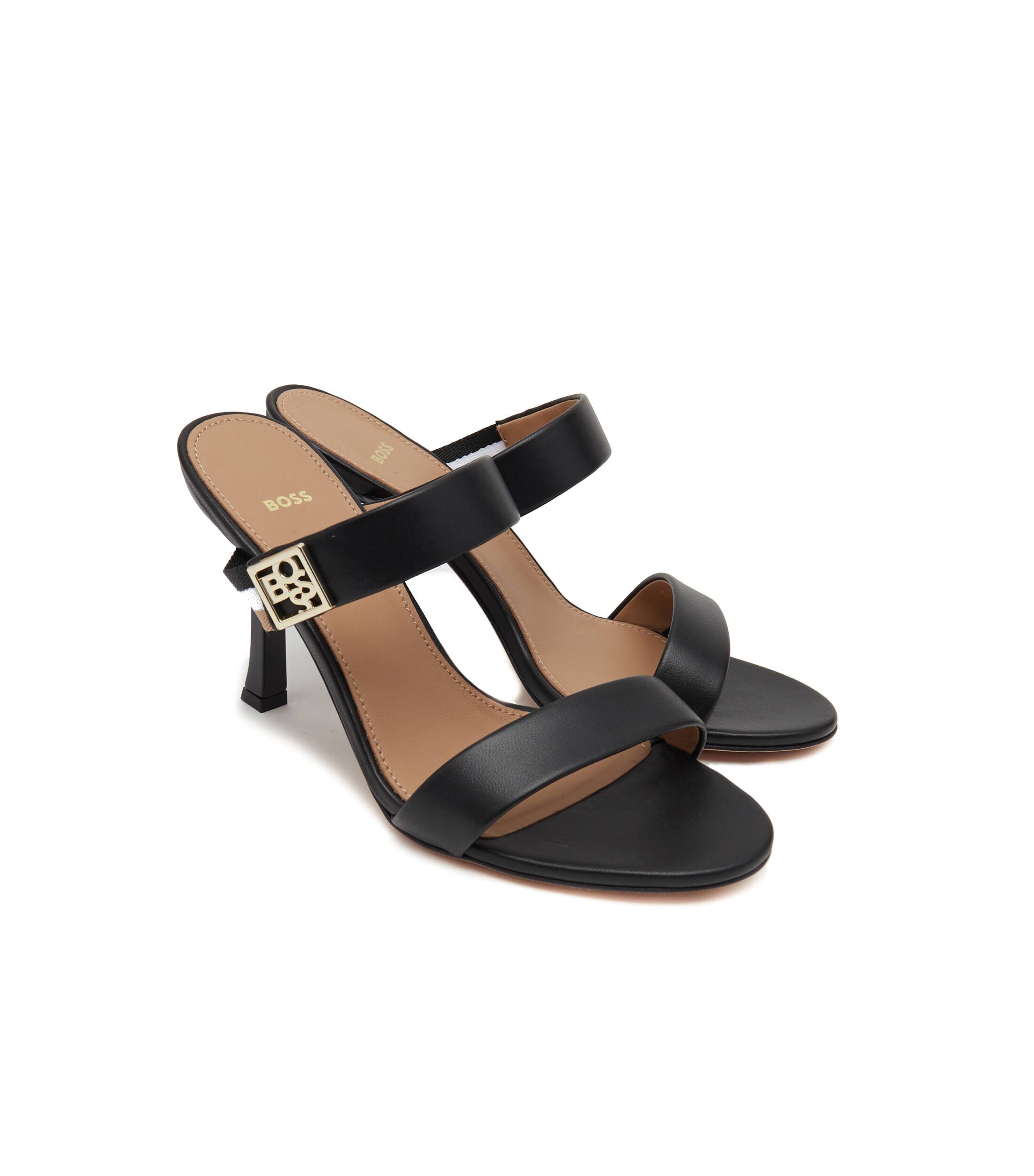 BOSS BLACK De piele șlapi Mandy Sandal 90-N