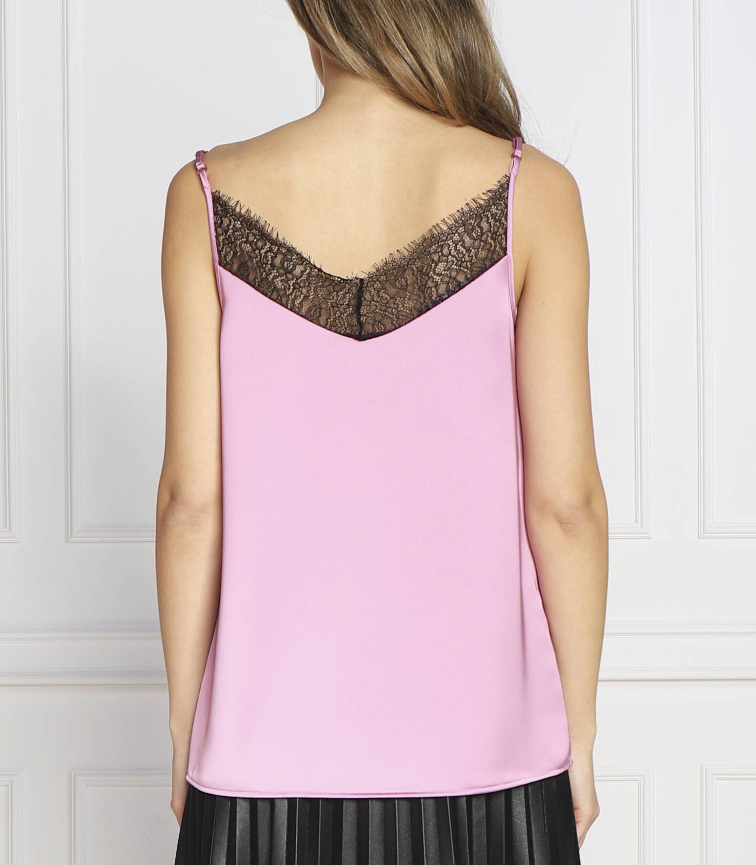 BOSS BLACK De satin top Ilacea | Regular Fit