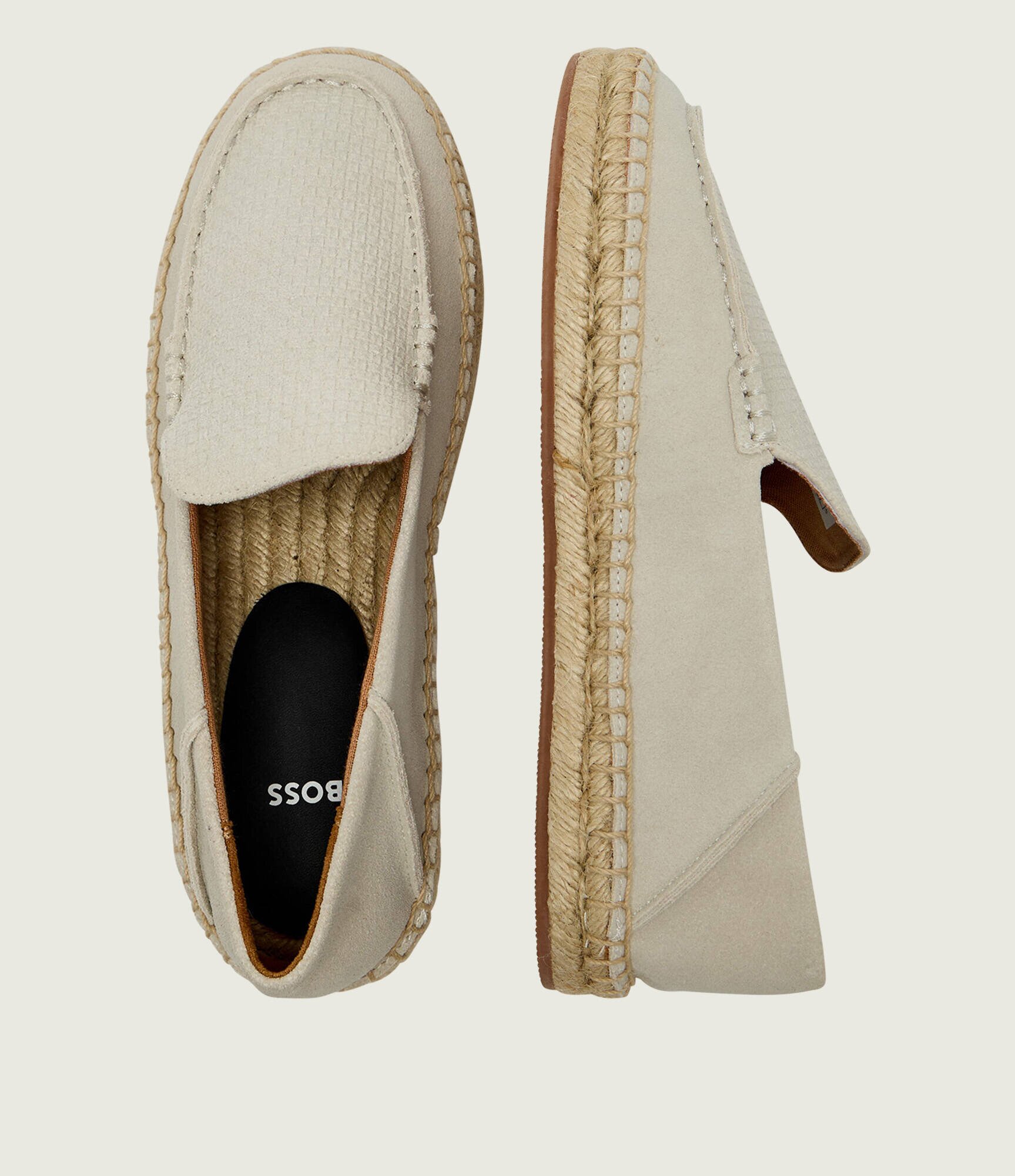 BOSS BLACK Espadrile Madeira_mocc_sdwv | piele întoarsă
