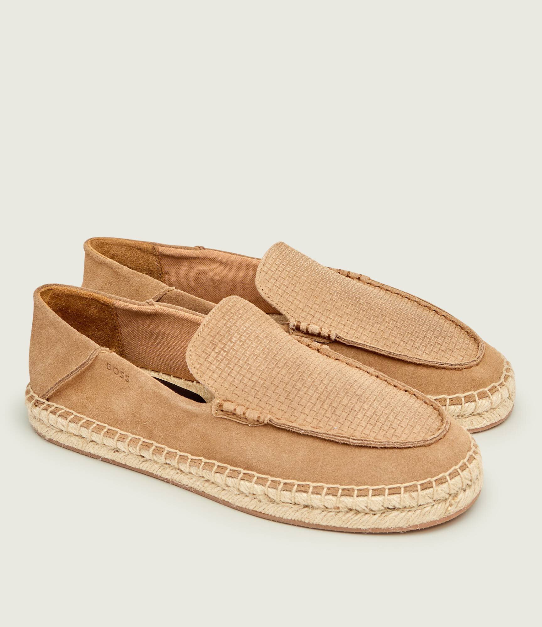BOSS BLACK Espadrile Madeira_mocc_sdwv | piele întoarsă