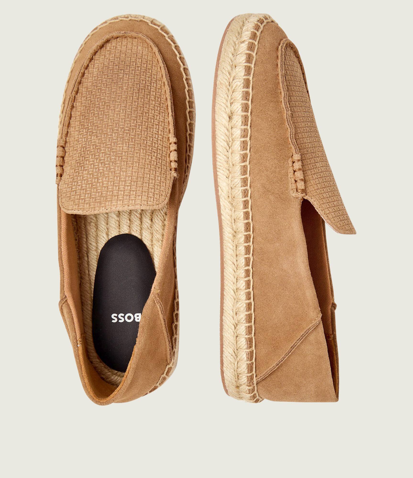 BOSS BLACK Espadrile Madeira_mocc_sdwv | piele întoarsă