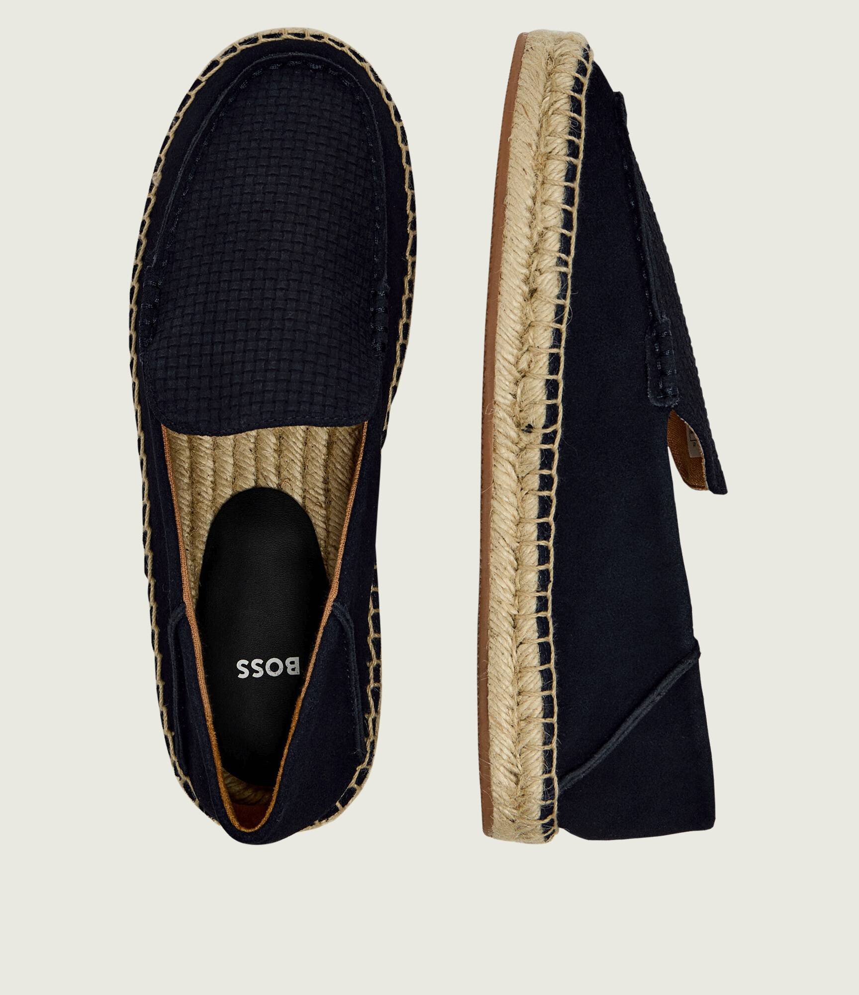 BOSS BLACK Espadrile Madeira_mocc_sdwv | piele întoarsă