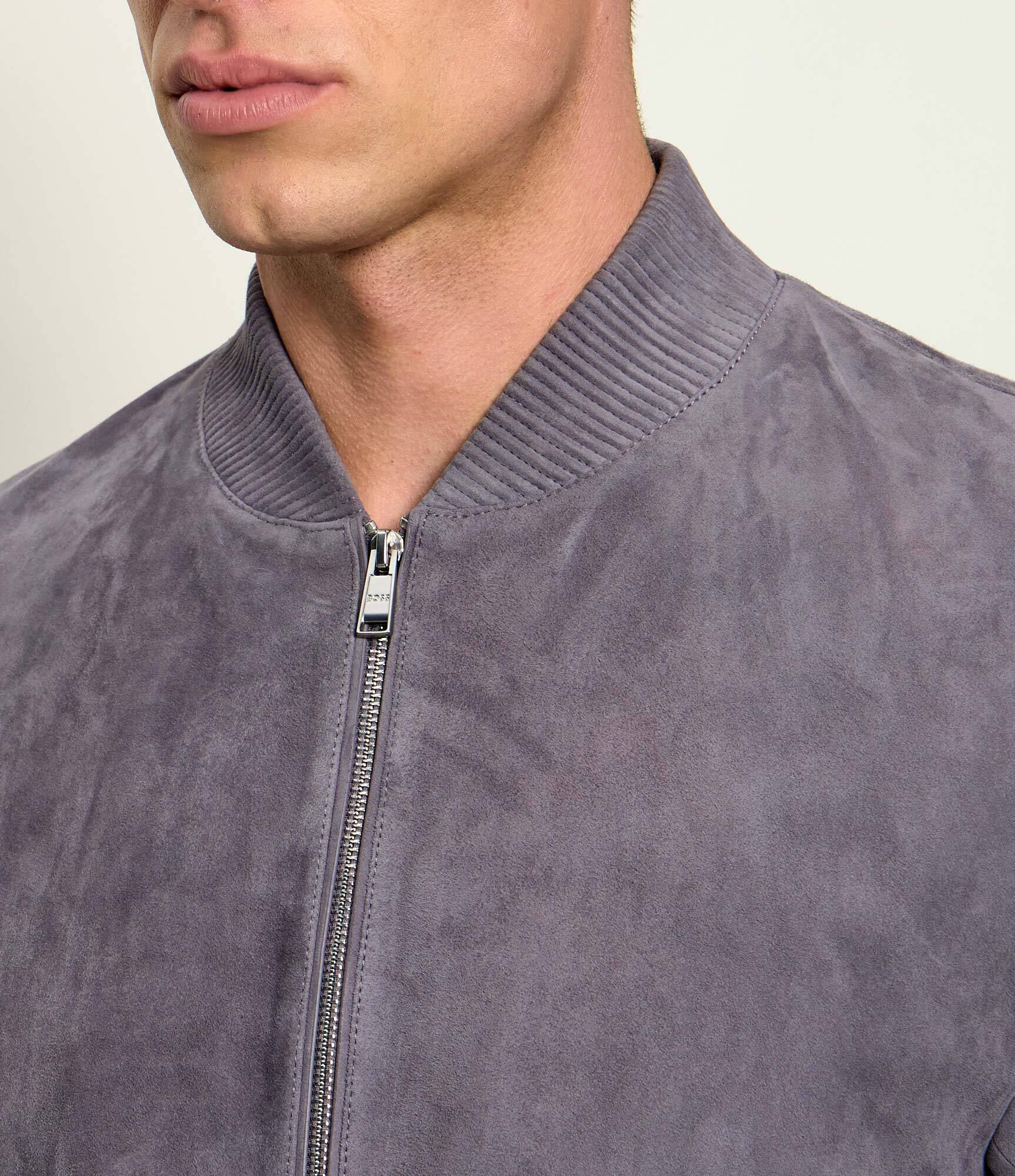 BOSS BLACK Geacă bomber H-Muller | regular fit | piele întoarsă