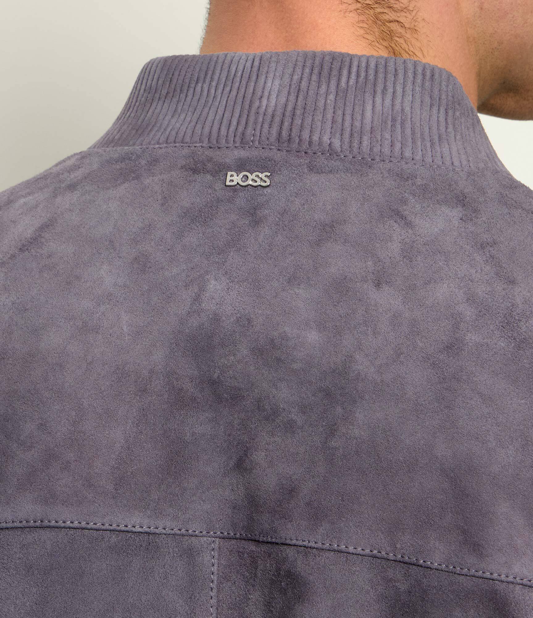 BOSS BLACK Geacă bomber H-Muller | regular fit | piele întoarsă