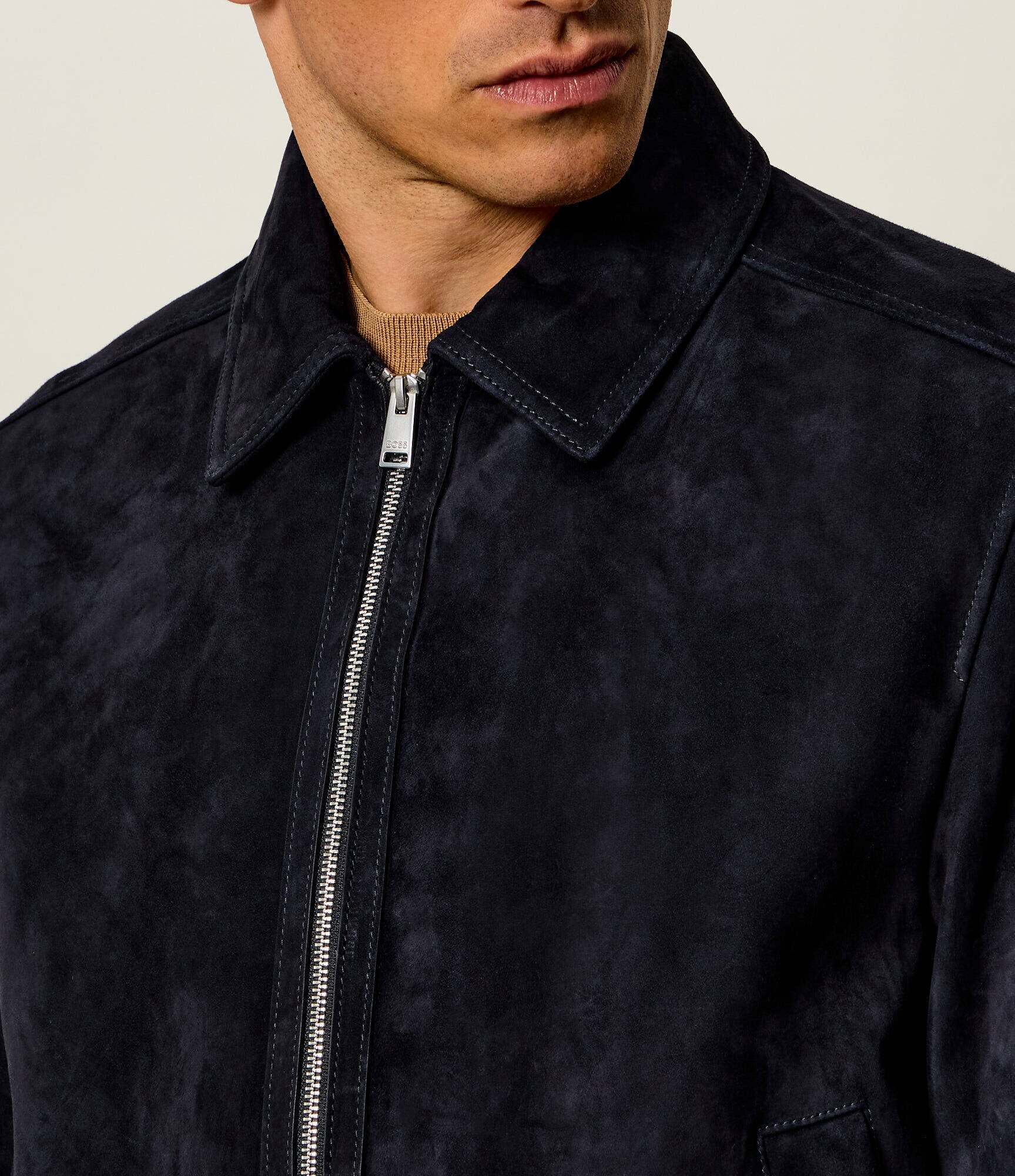 BOSS BLACK Geacă H-Malbano7 | regular fit | piele întoarsă