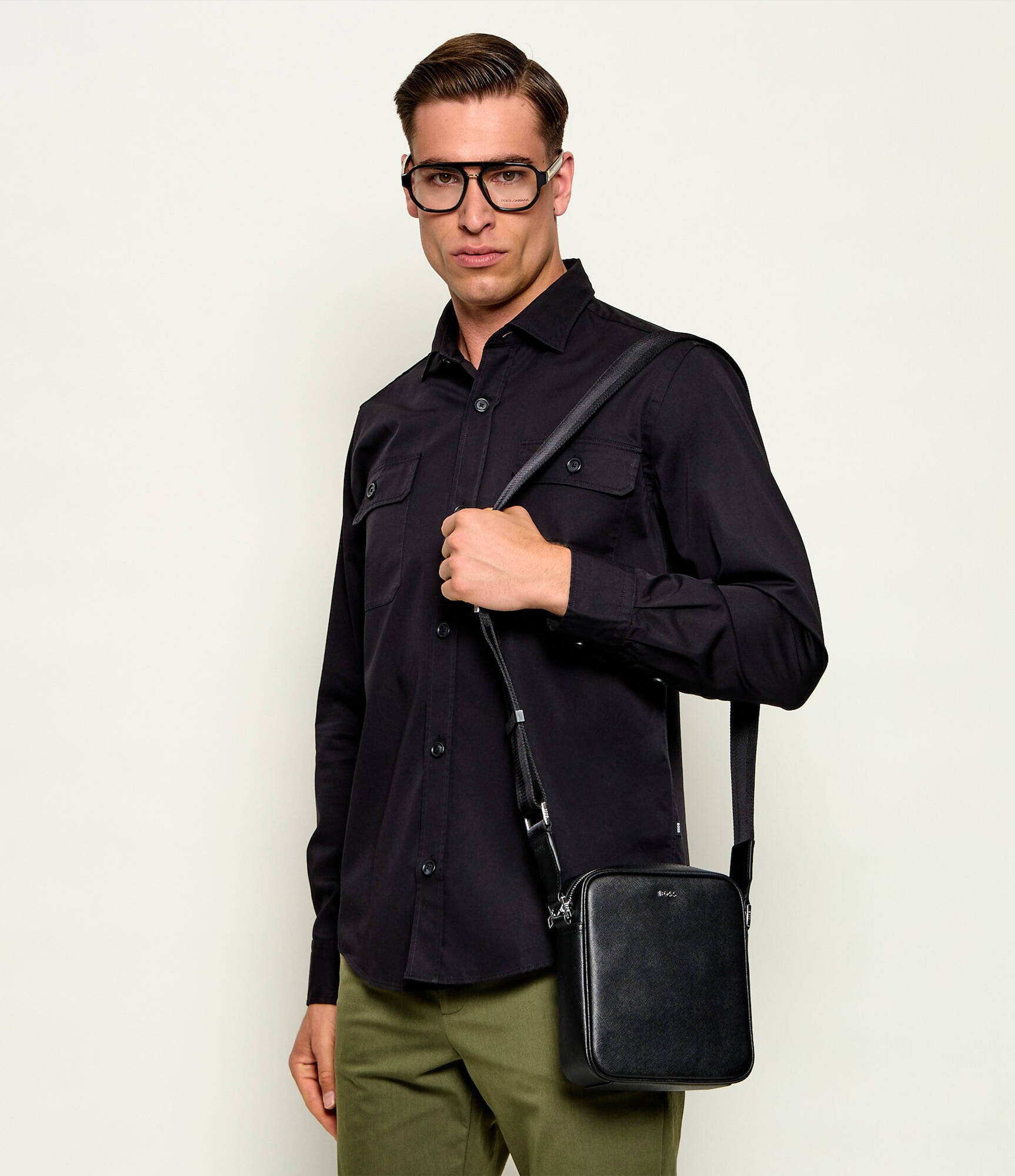 BOSS BLACK Geantă reporter Northon_NS zip