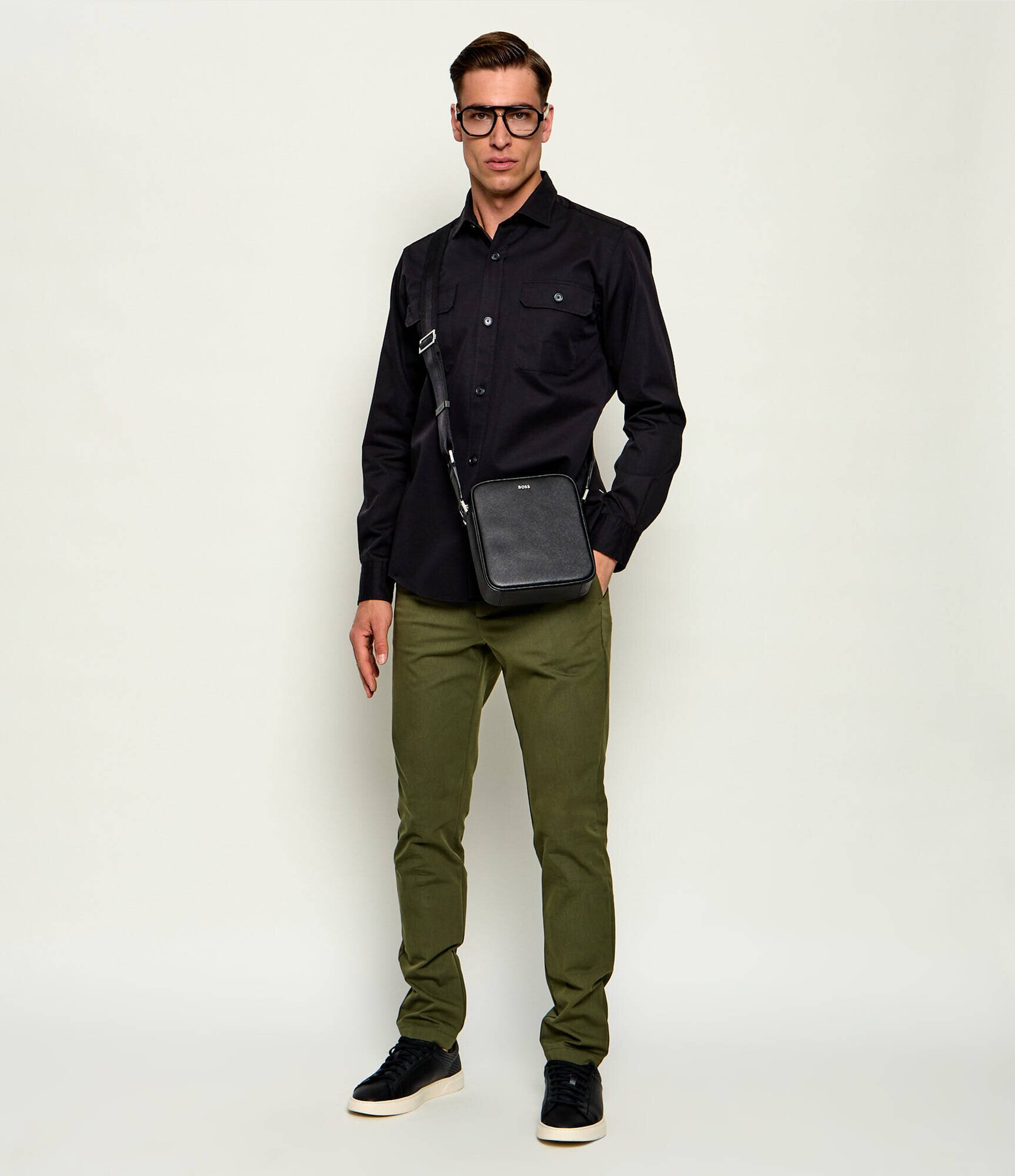 BOSS BLACK Geantă reporter Northon_NS zip