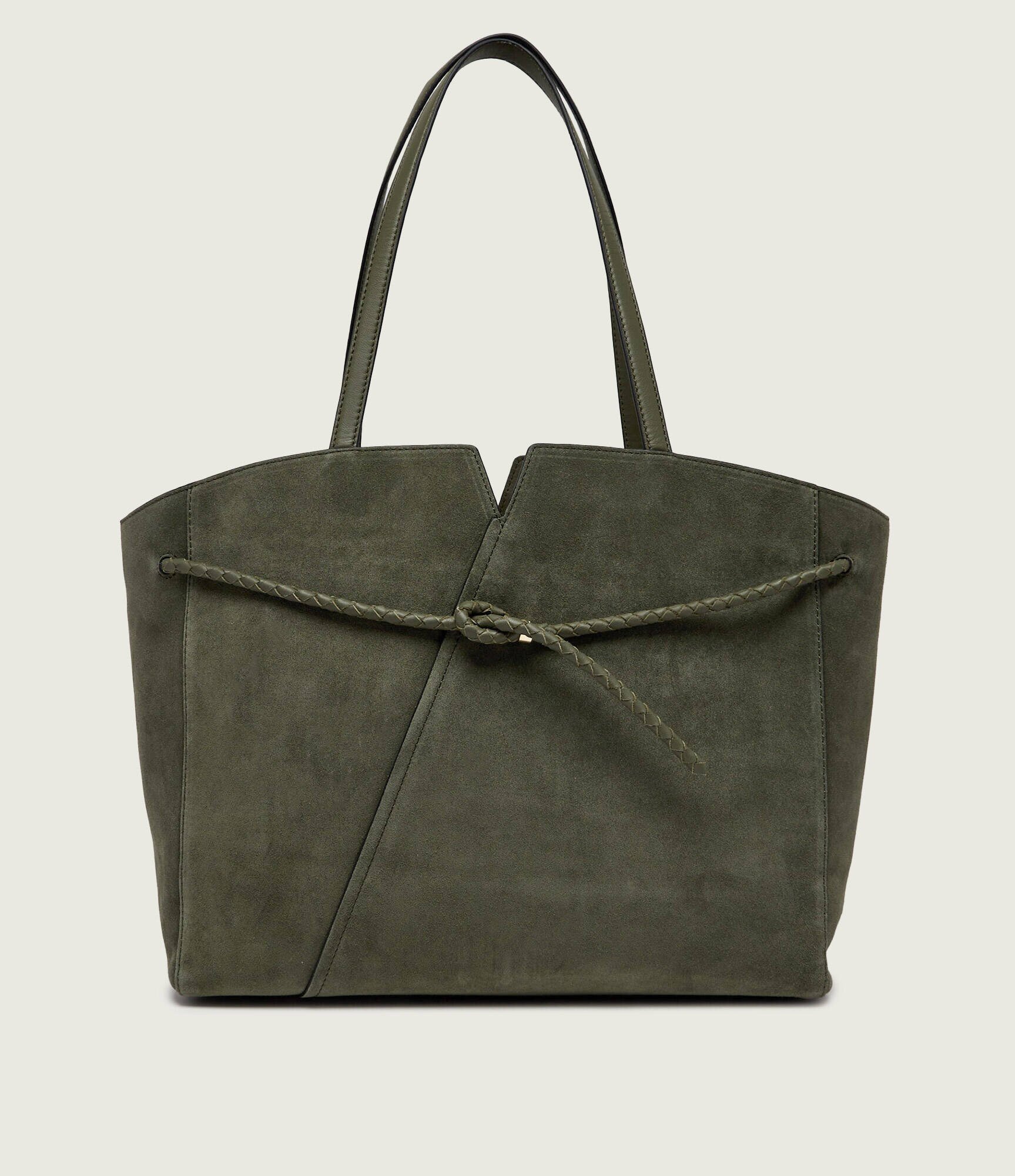 BOSS BLACK Geantă shopper Boss Revers | piele întoarsă