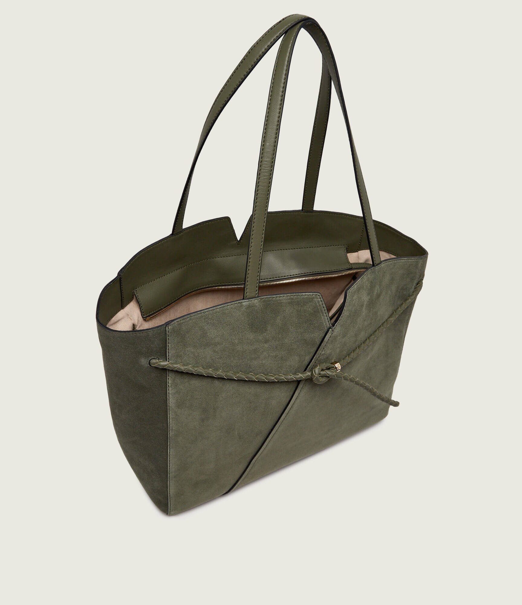 BOSS BLACK Geantă shopper Boss Revers | piele întoarsă