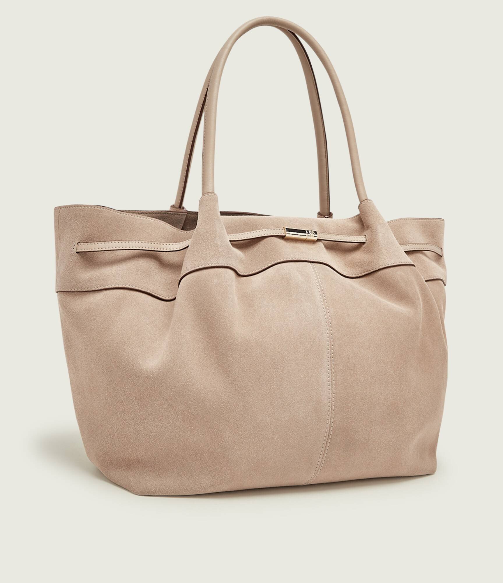 BOSS BLACK Geantă shopper HELYA | piele întoarsă