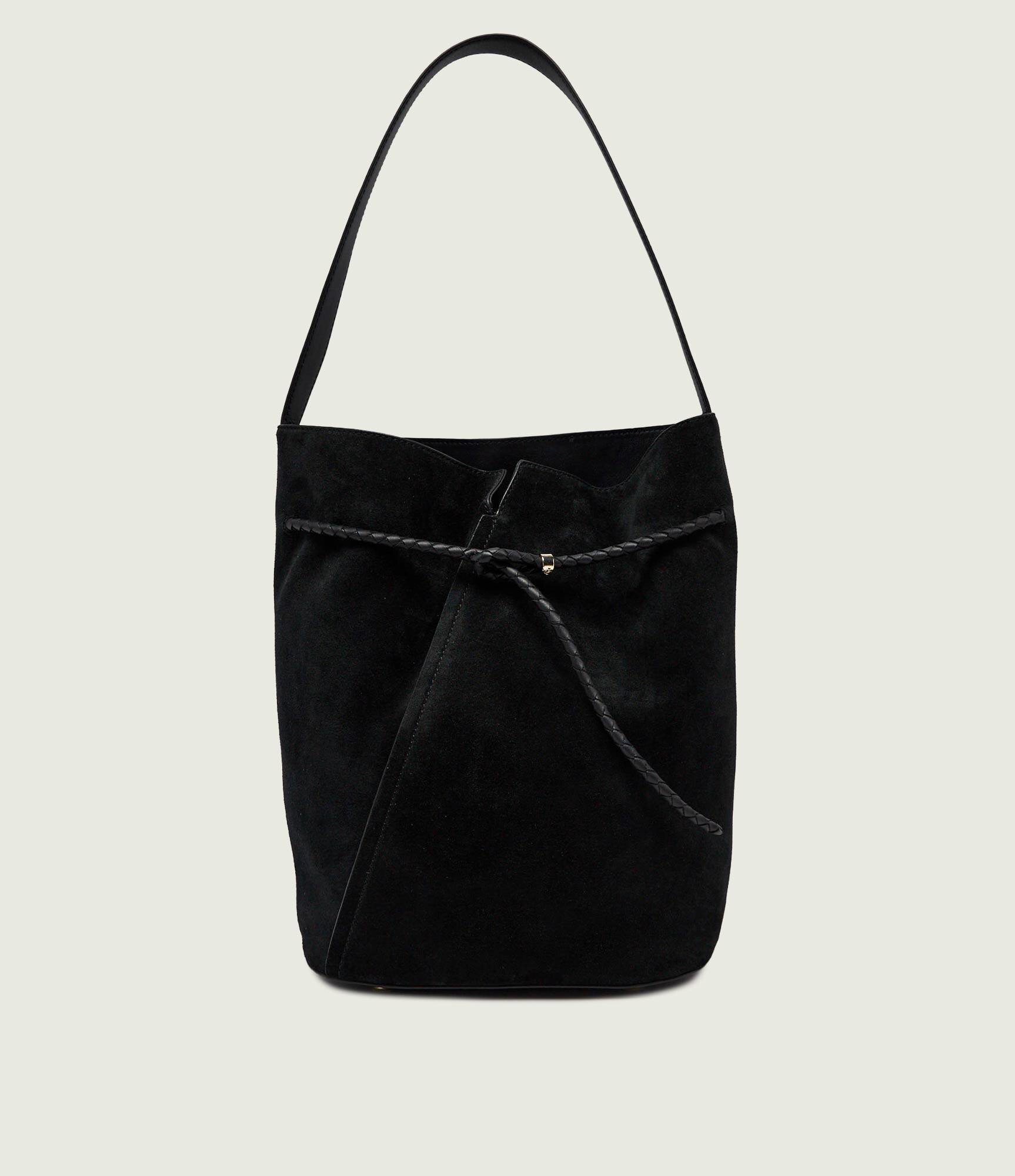 BOSS BLACK Geantă tip sac Boss Revers | piele întoarsă