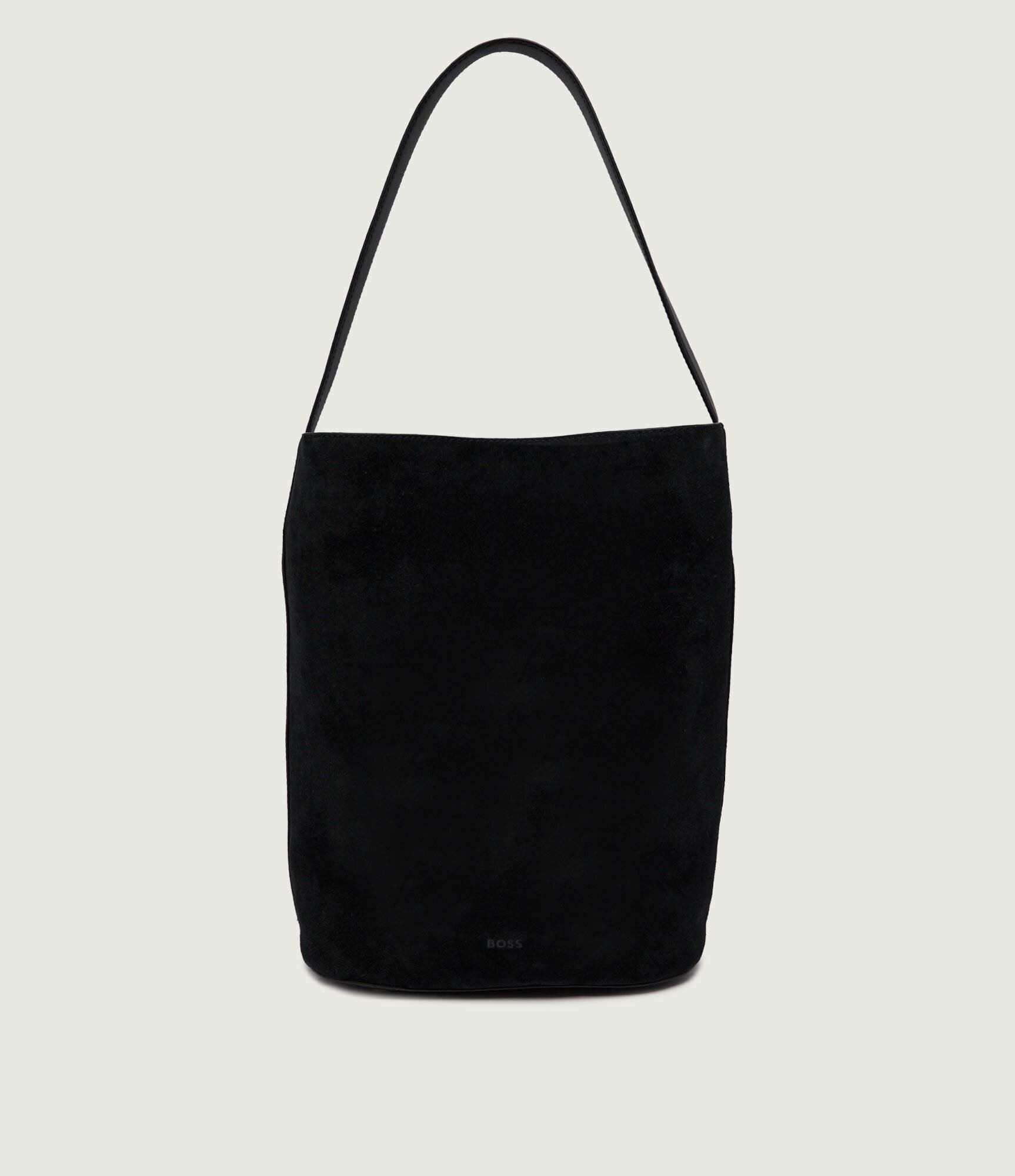 BOSS BLACK Geantă tip sac Boss Revers | piele întoarsă