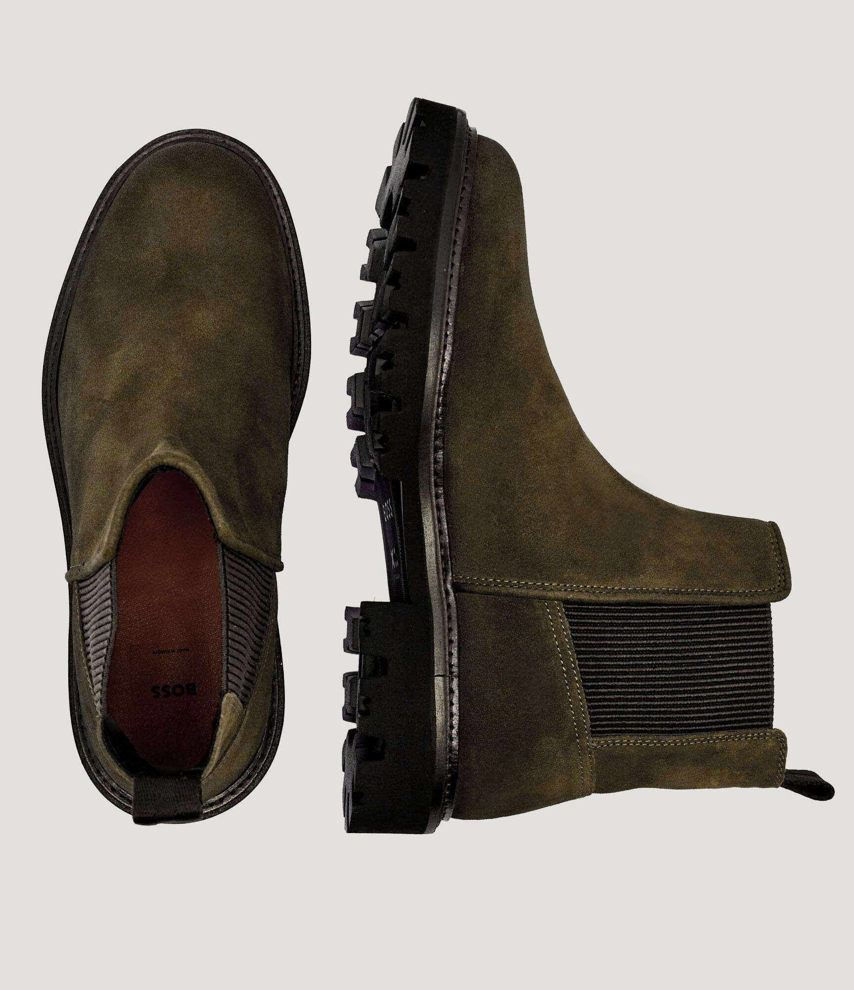 BOSS BLACK Ghete chelsea Julyo_Cheb_sde | piele întoarsă