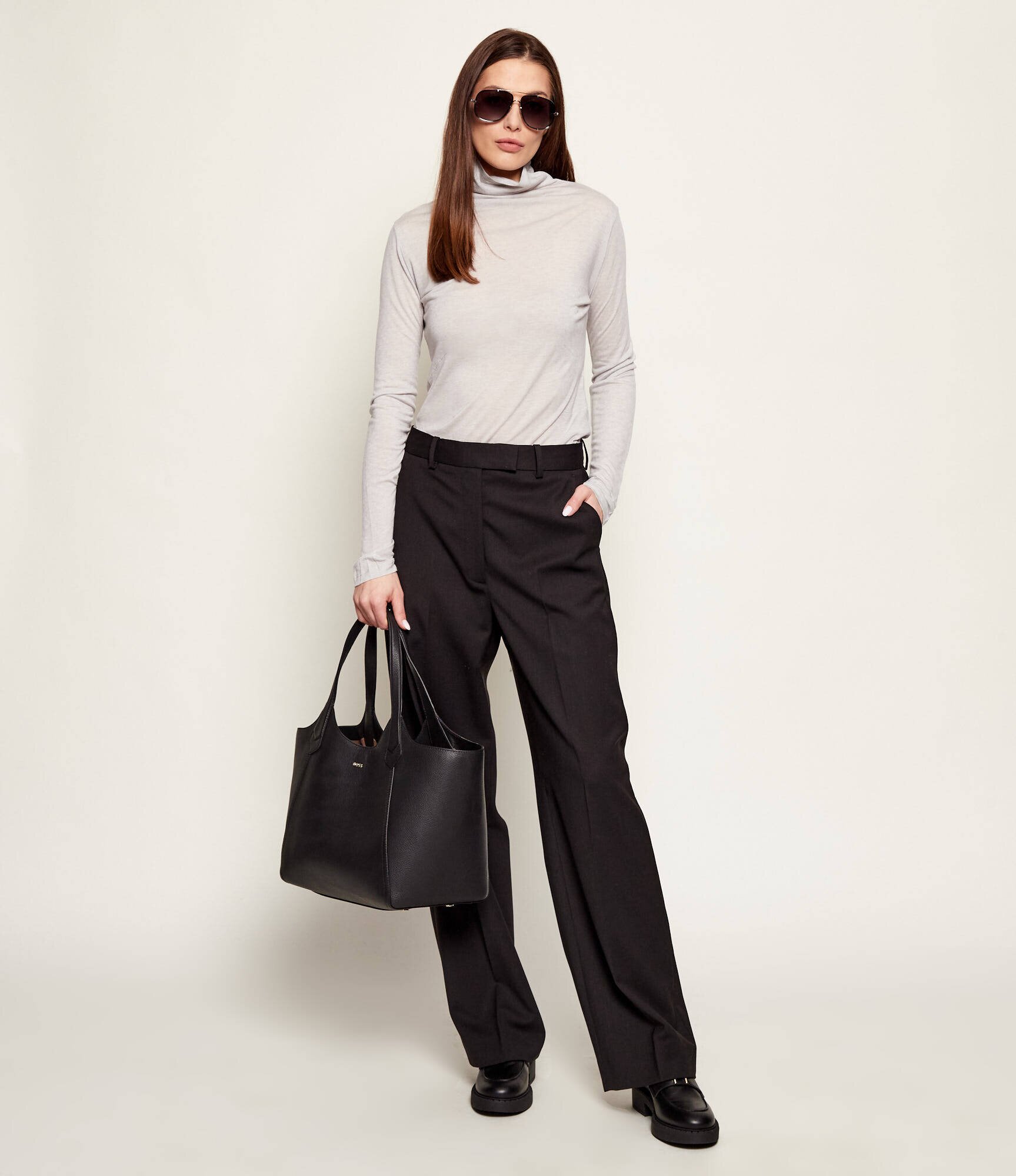 BOSS BLACK Guler înalt Elavu | Slim Fit cu adaos de lână