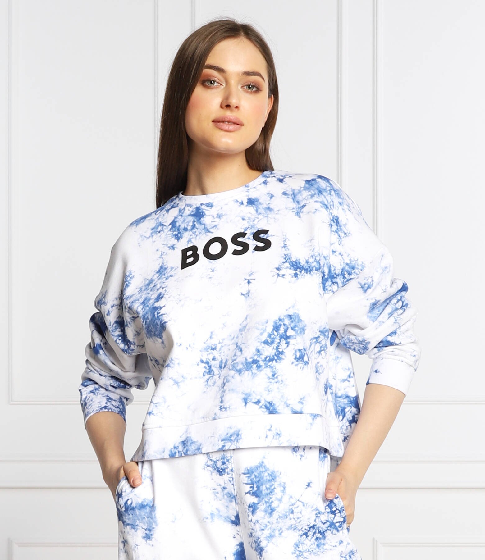 BOSS BLACK Hanorac C_Ebatika | Cropped Fit