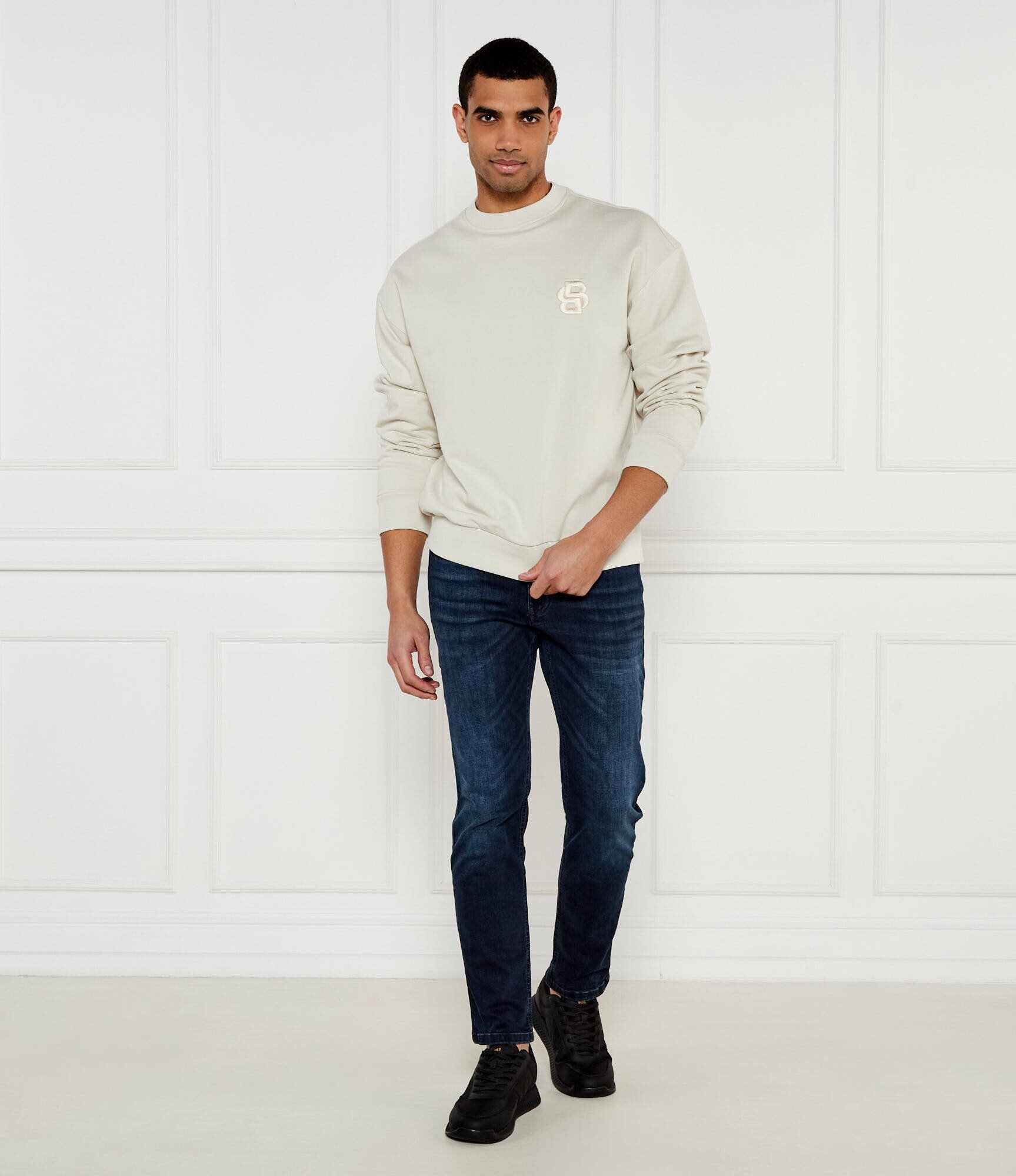 BOSS BLACK Hanorac C-Soleri 26 | Relaxed fit | mercerizat