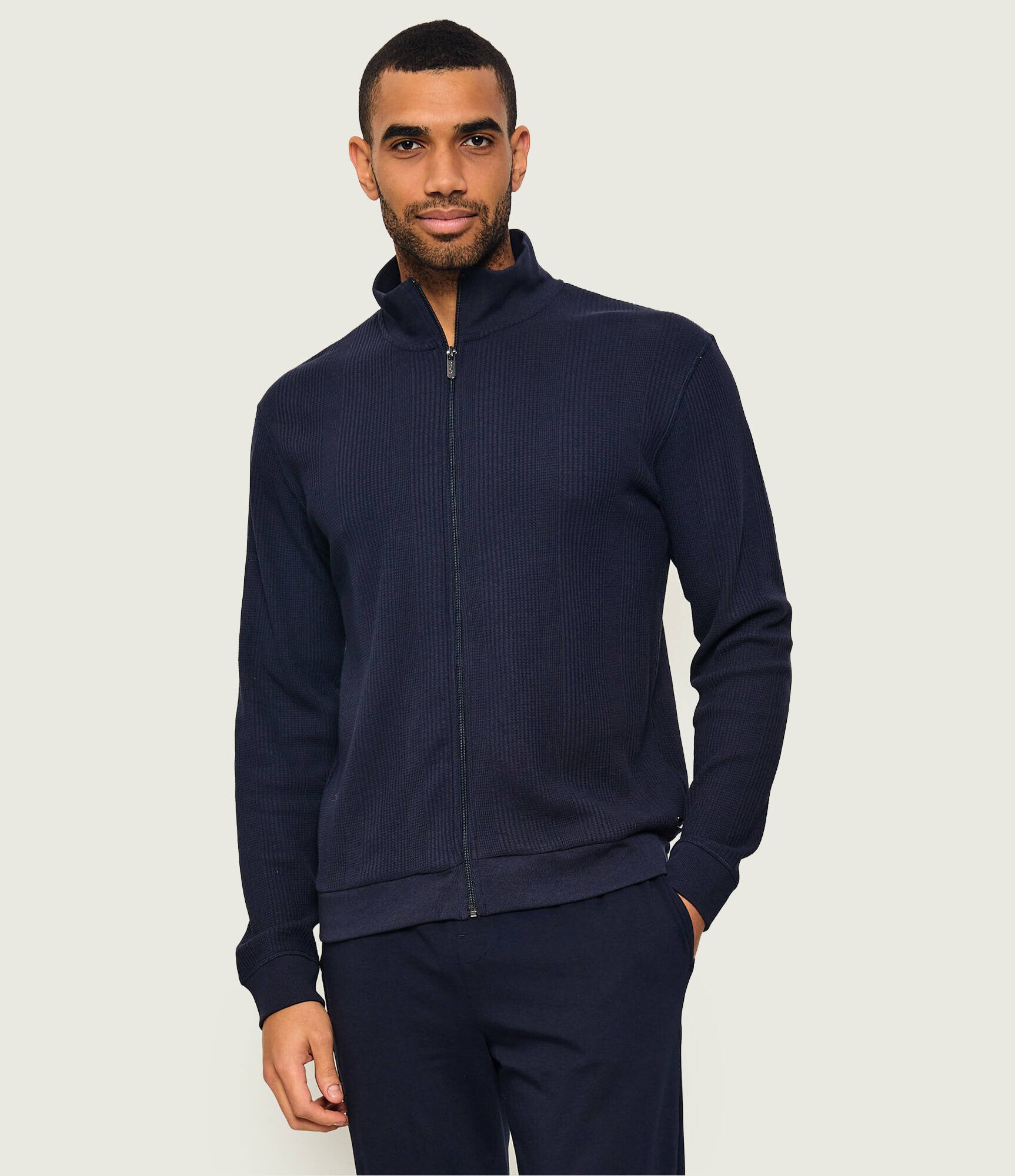 BOSS BLACK Hanorac Structure Zip | regular fit