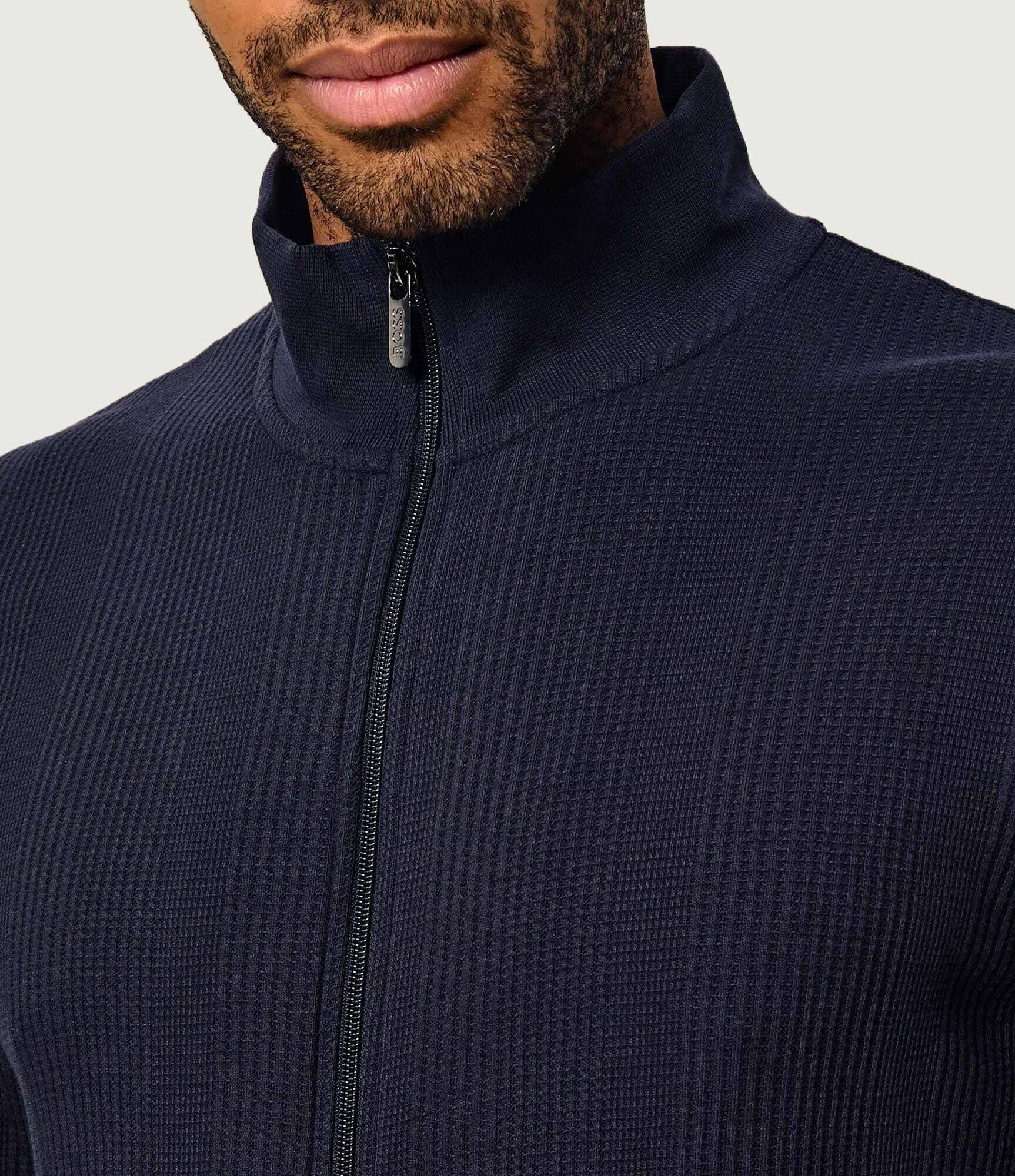 BOSS BLACK Hanorac Structure Zip | regular fit