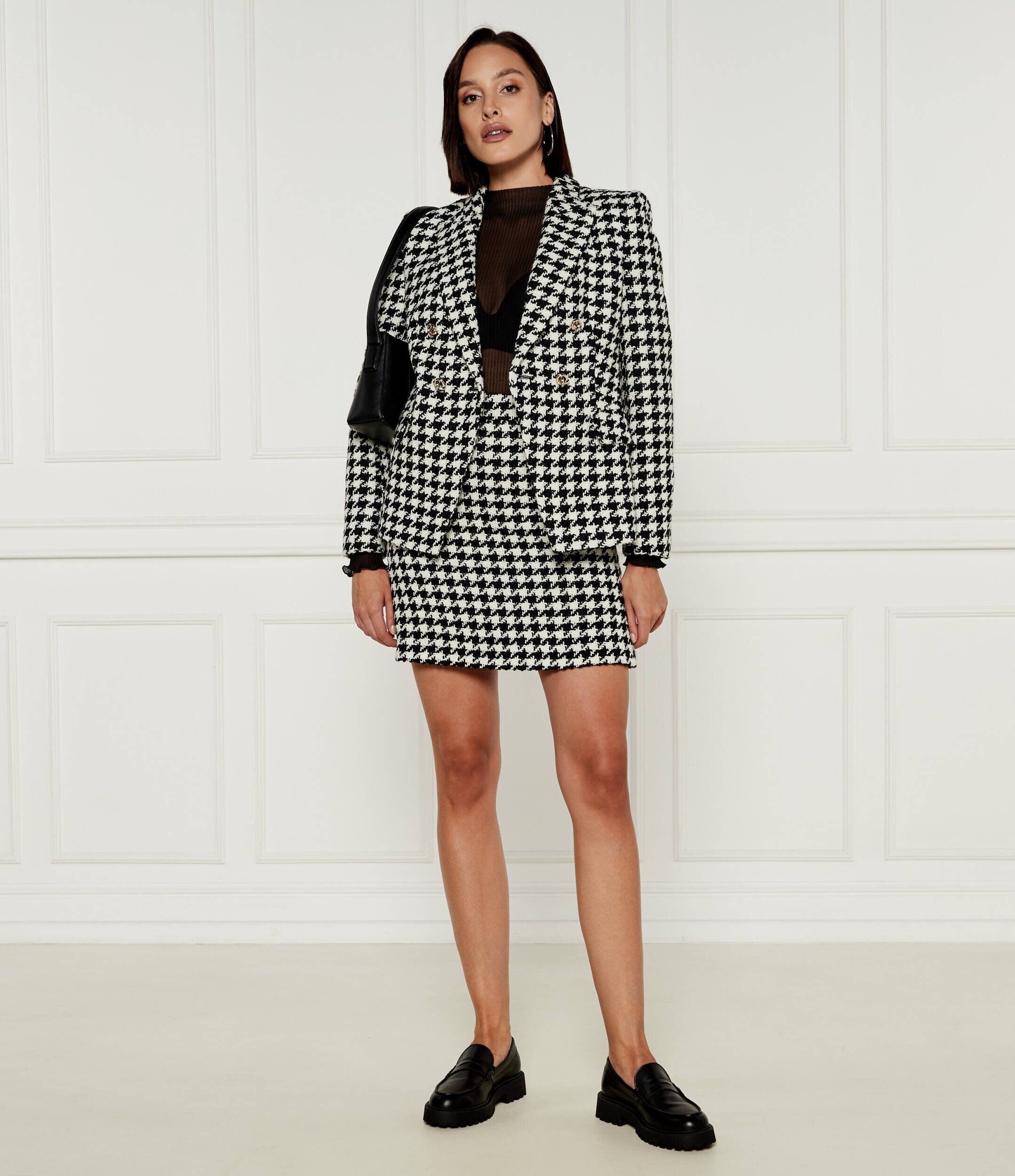 BOSS BLACK Jachetă | Slim Fit cu adaos de lână