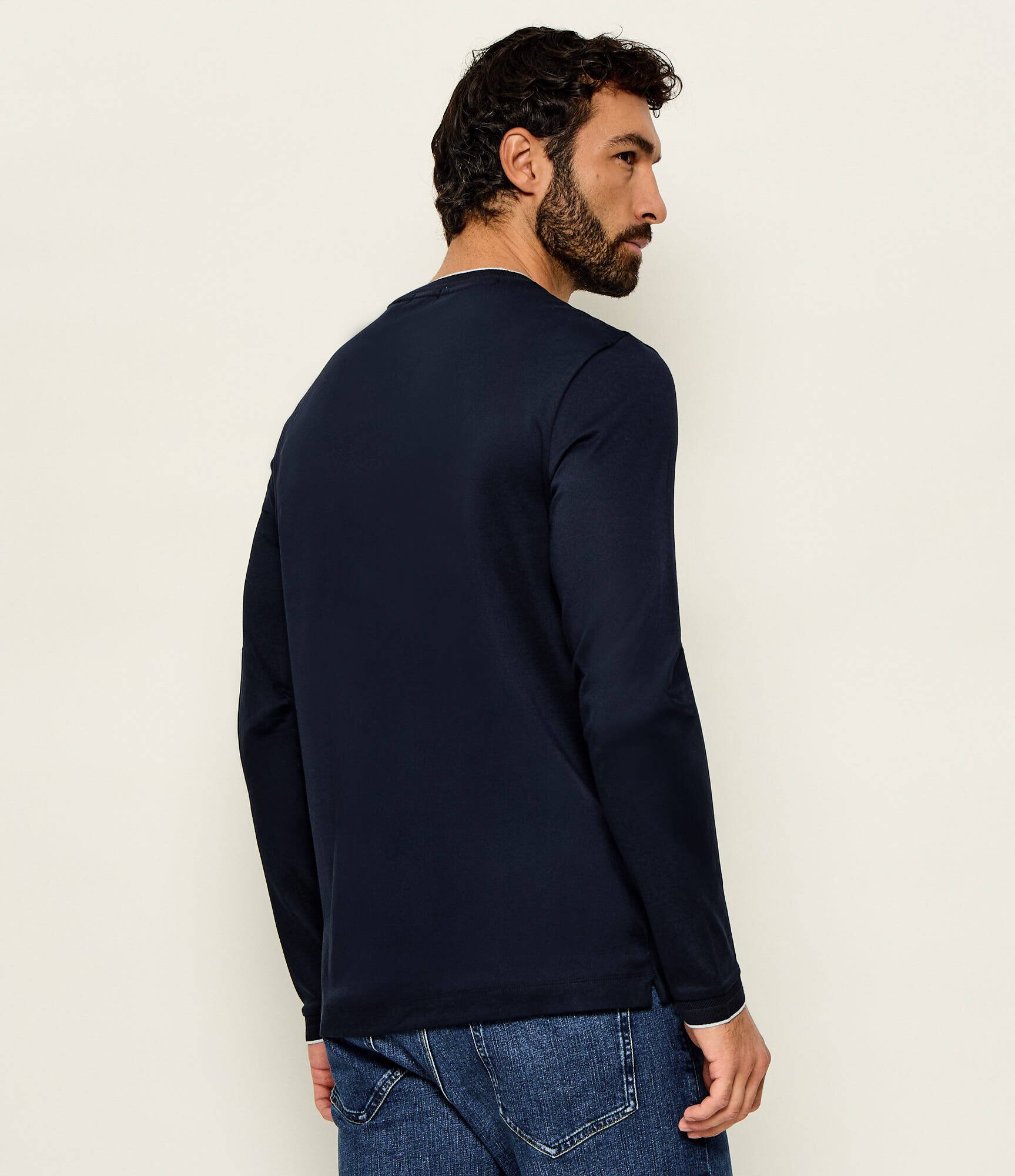 BOSS BLACK Longsleeve H-Tenison 195 | Slim Fit | mercerizat