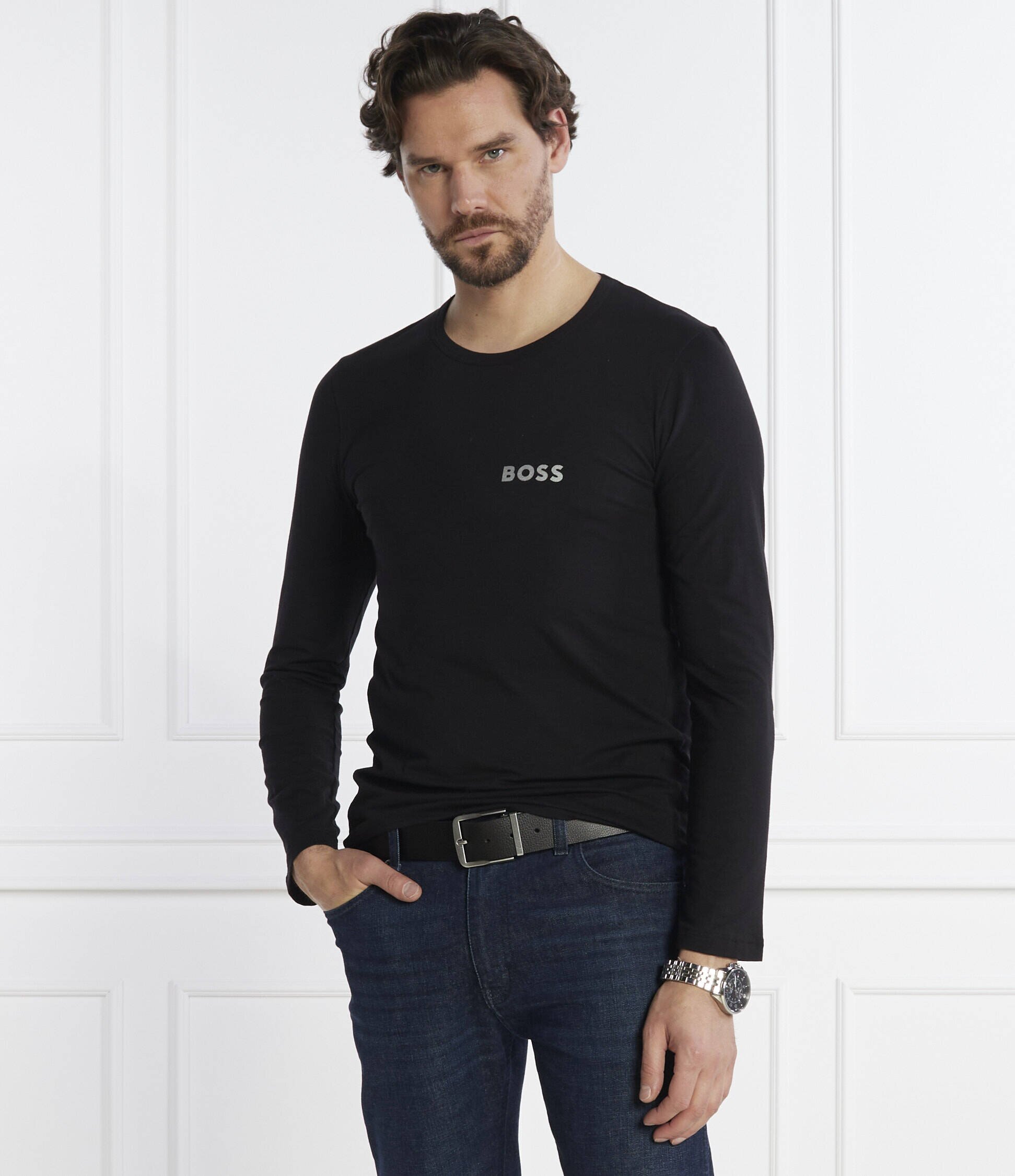 BOSS BLACK Longsleeve LS-Shirt RN Infinity | Slim Fit