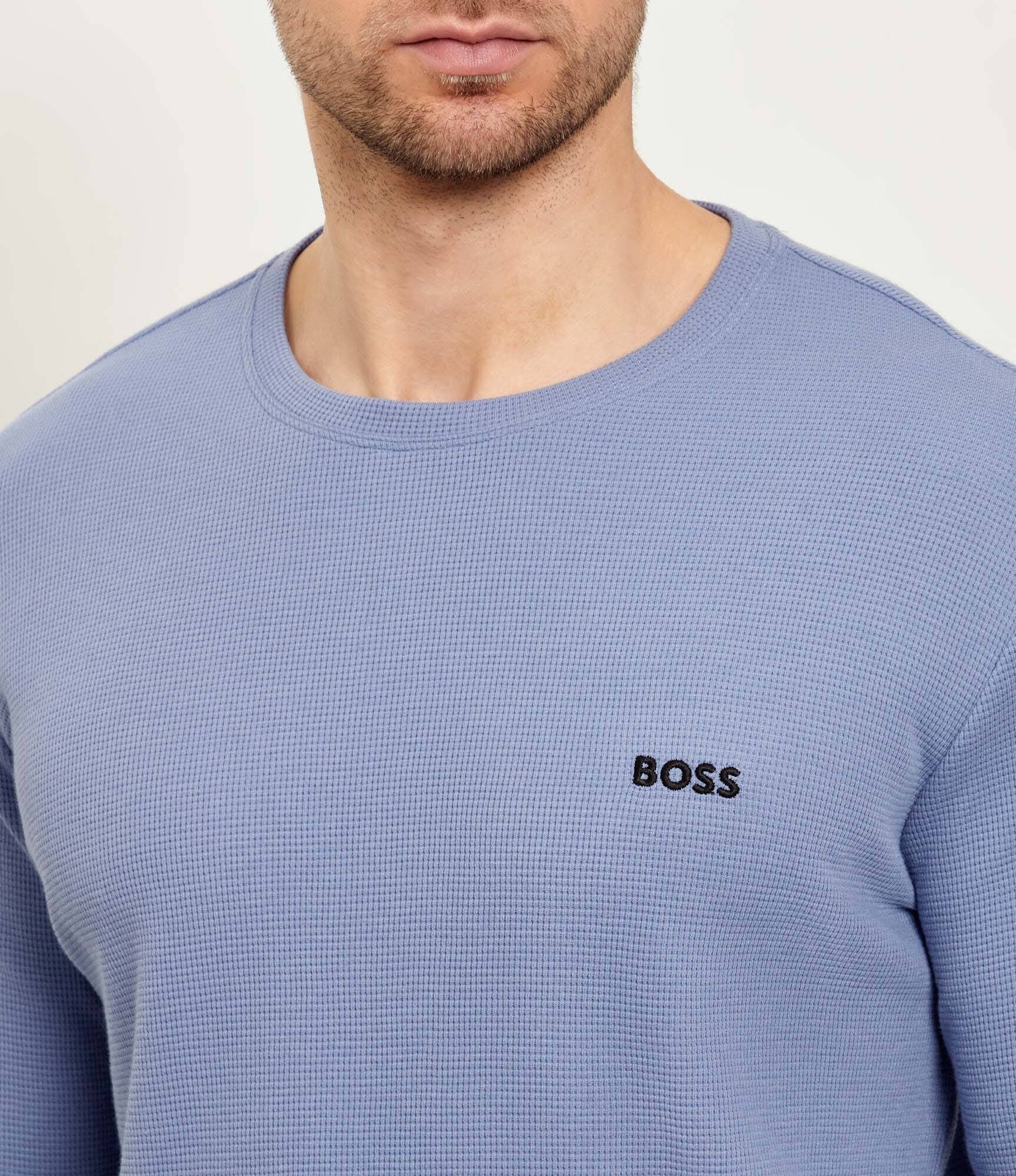 BOSS BLACK Longsleeve Waffle | regular fit