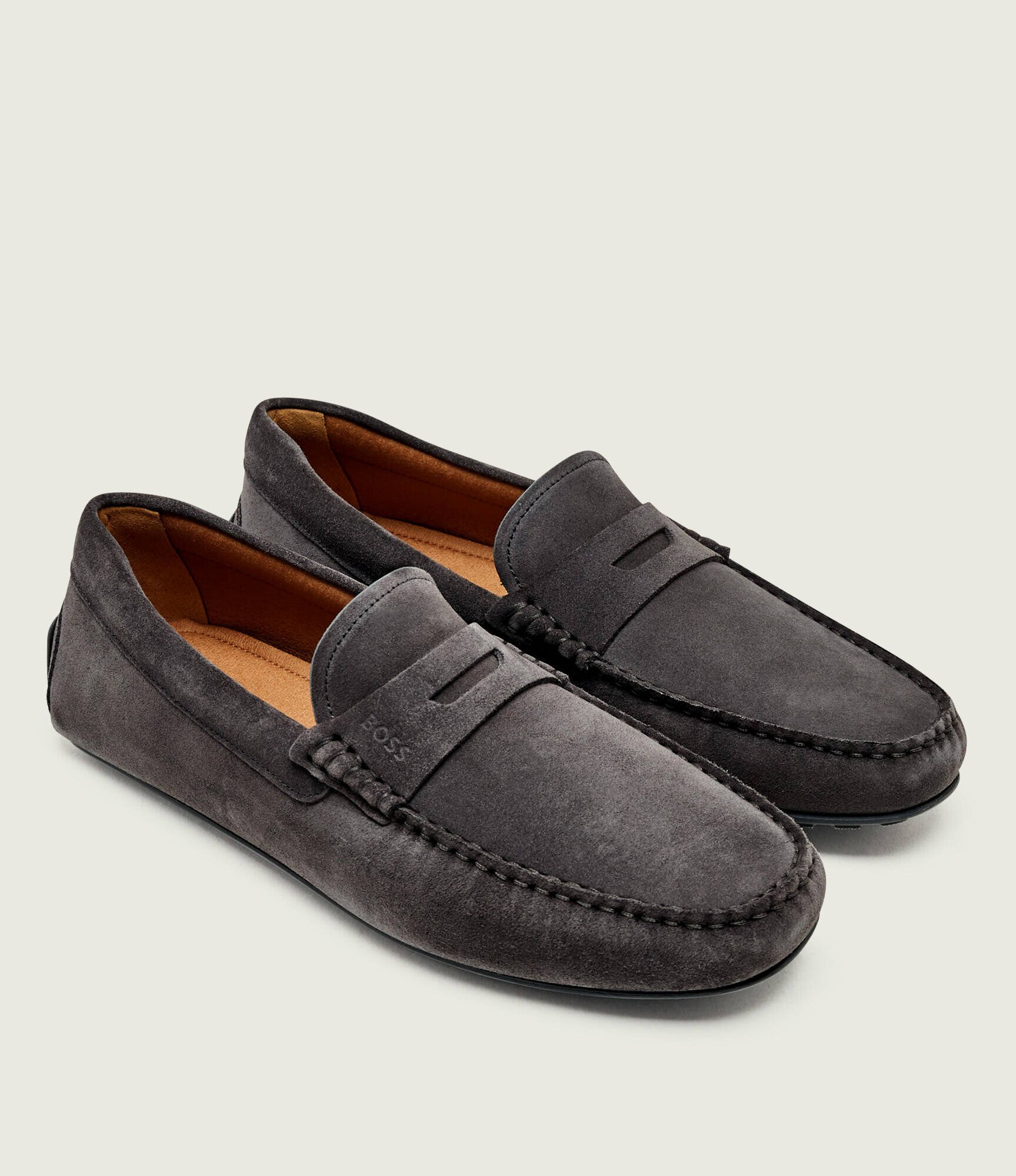 BOSS BLACK Mocasini Noel | piele întoarsă