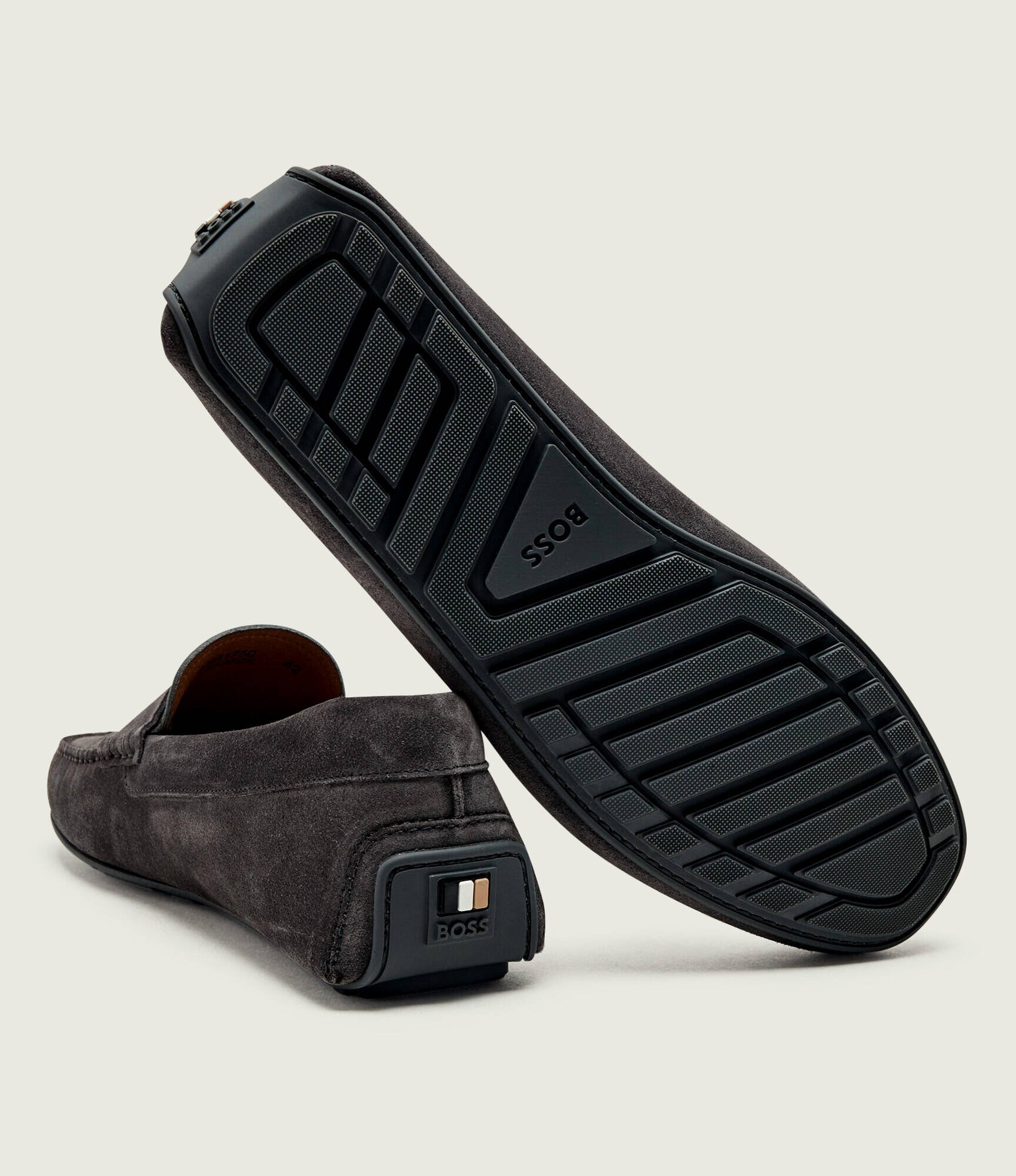 BOSS BLACK Mocasini Noel | piele întoarsă