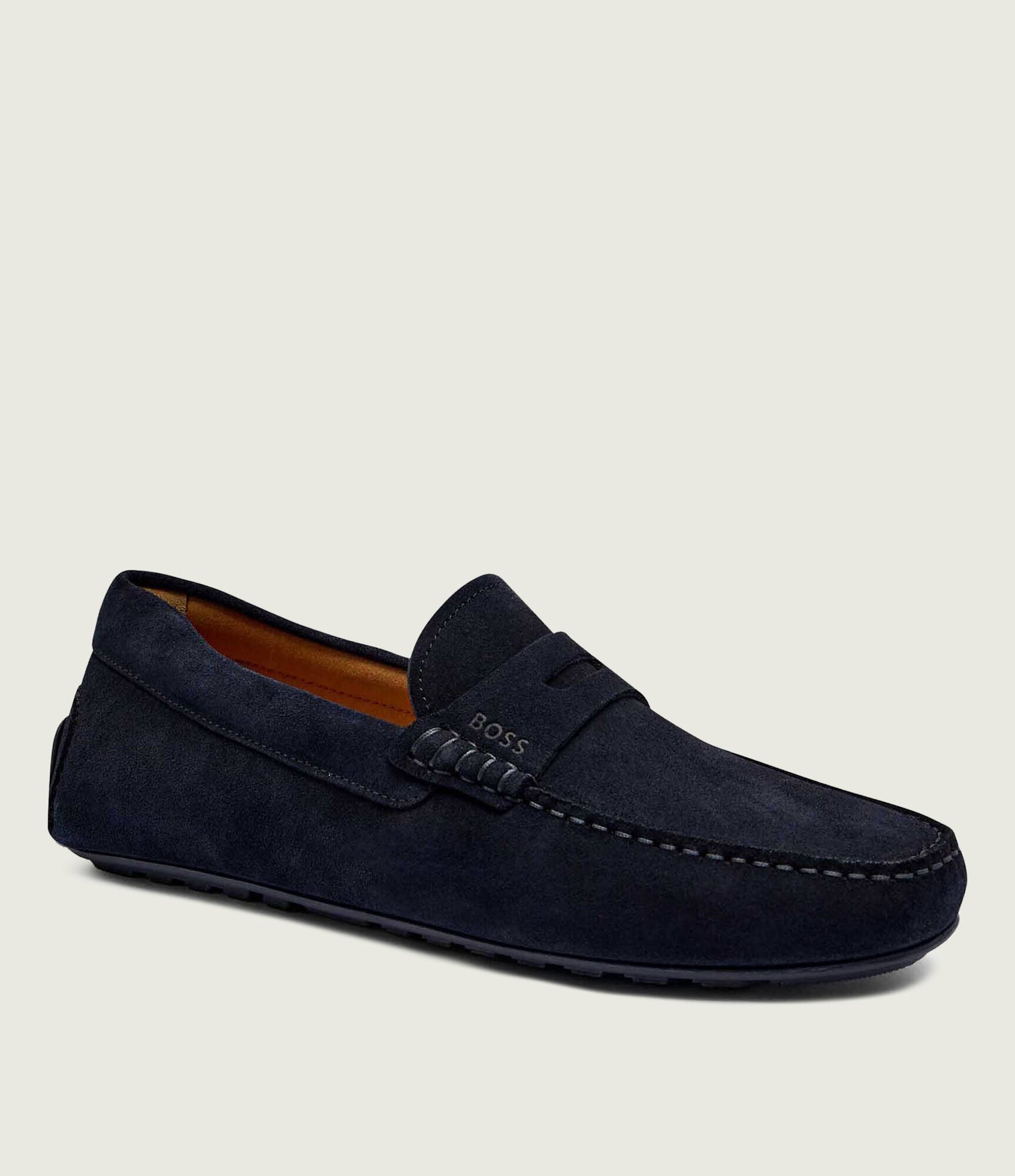 BOSS BLACK Mocasini Noel | piele întoarsă