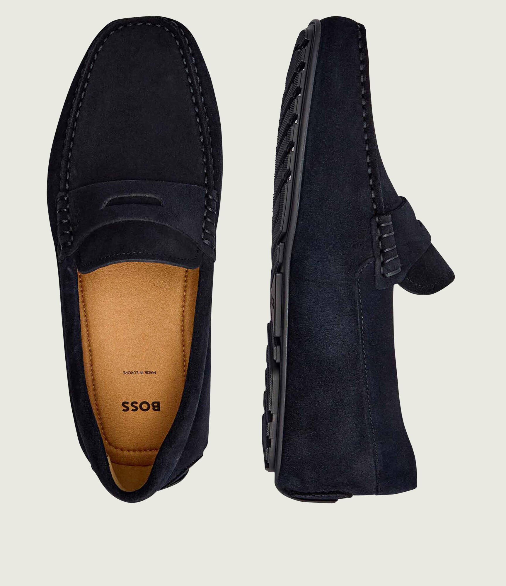BOSS BLACK Mocasini Noel | piele întoarsă