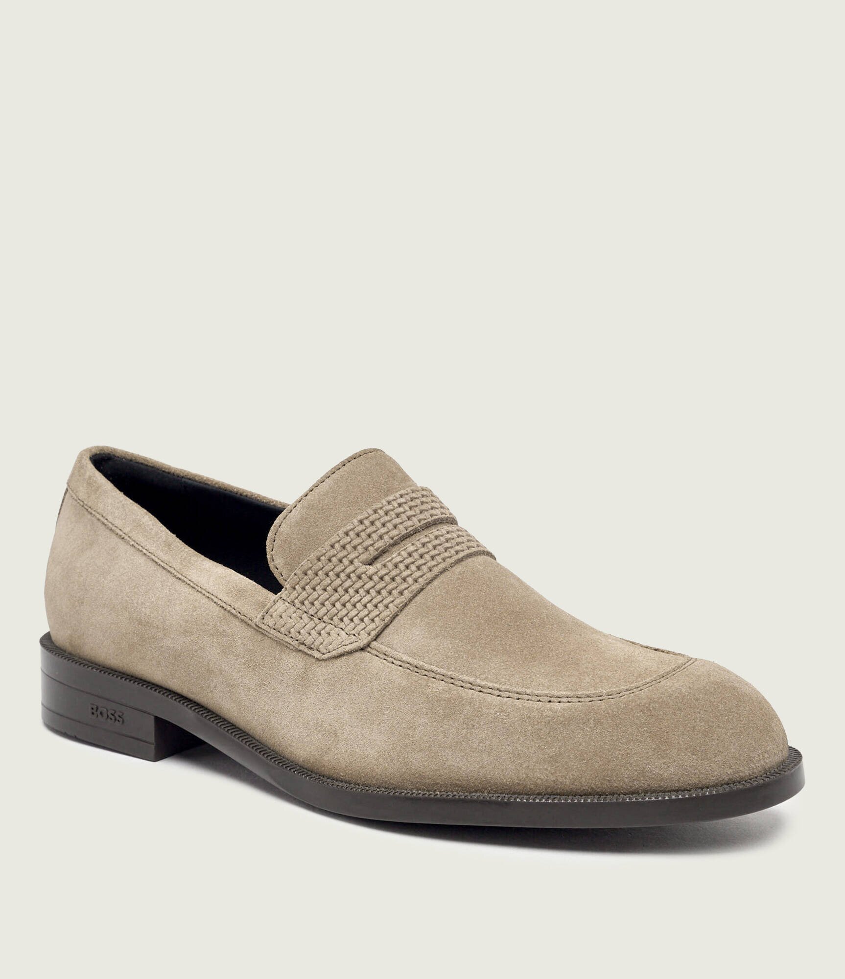 BOSS BLACK Mocasini pantofi loafer Tayil | piele întoarsă
