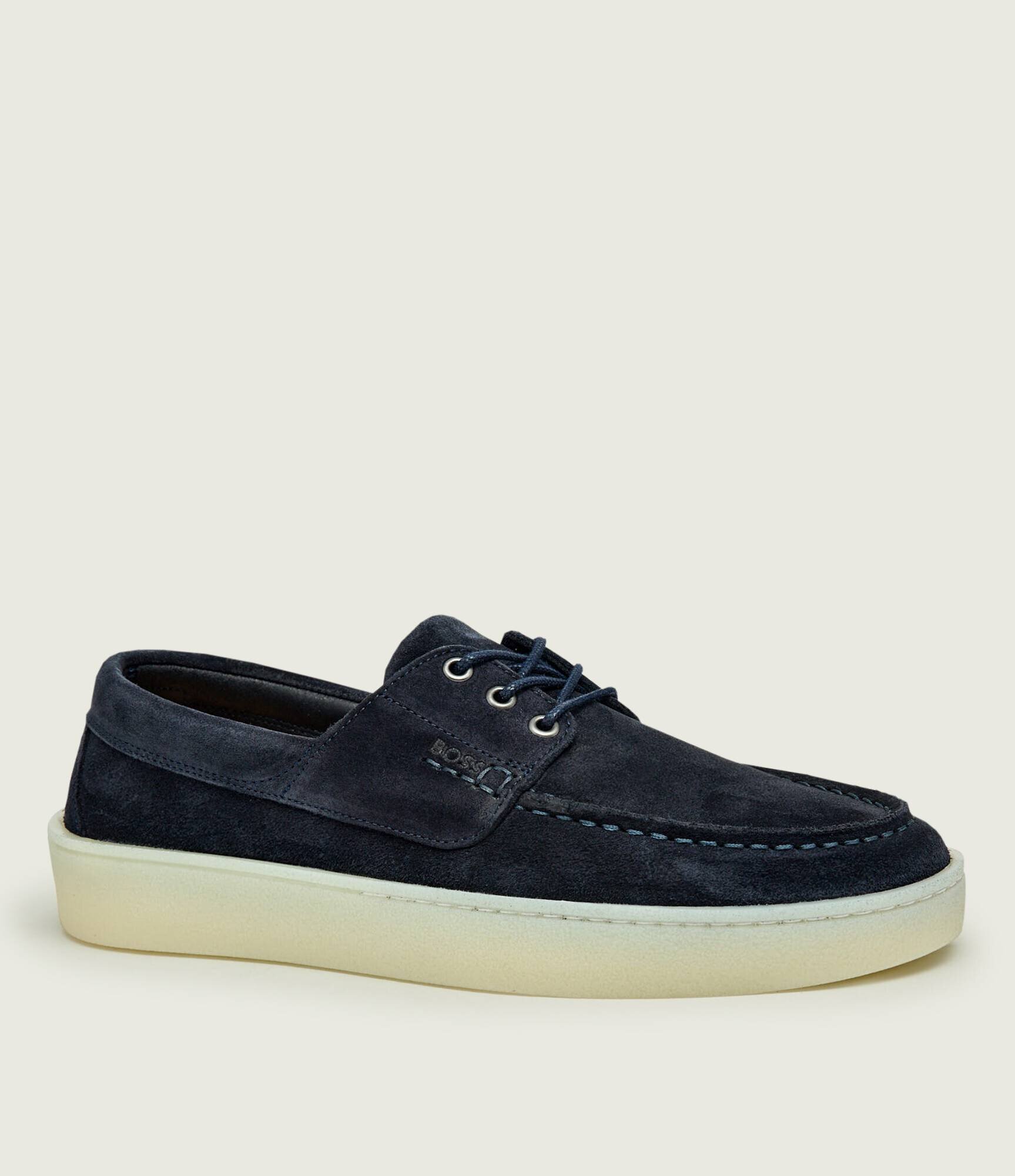 BOSS BLACK Mocasini Randal | piele întoarsă