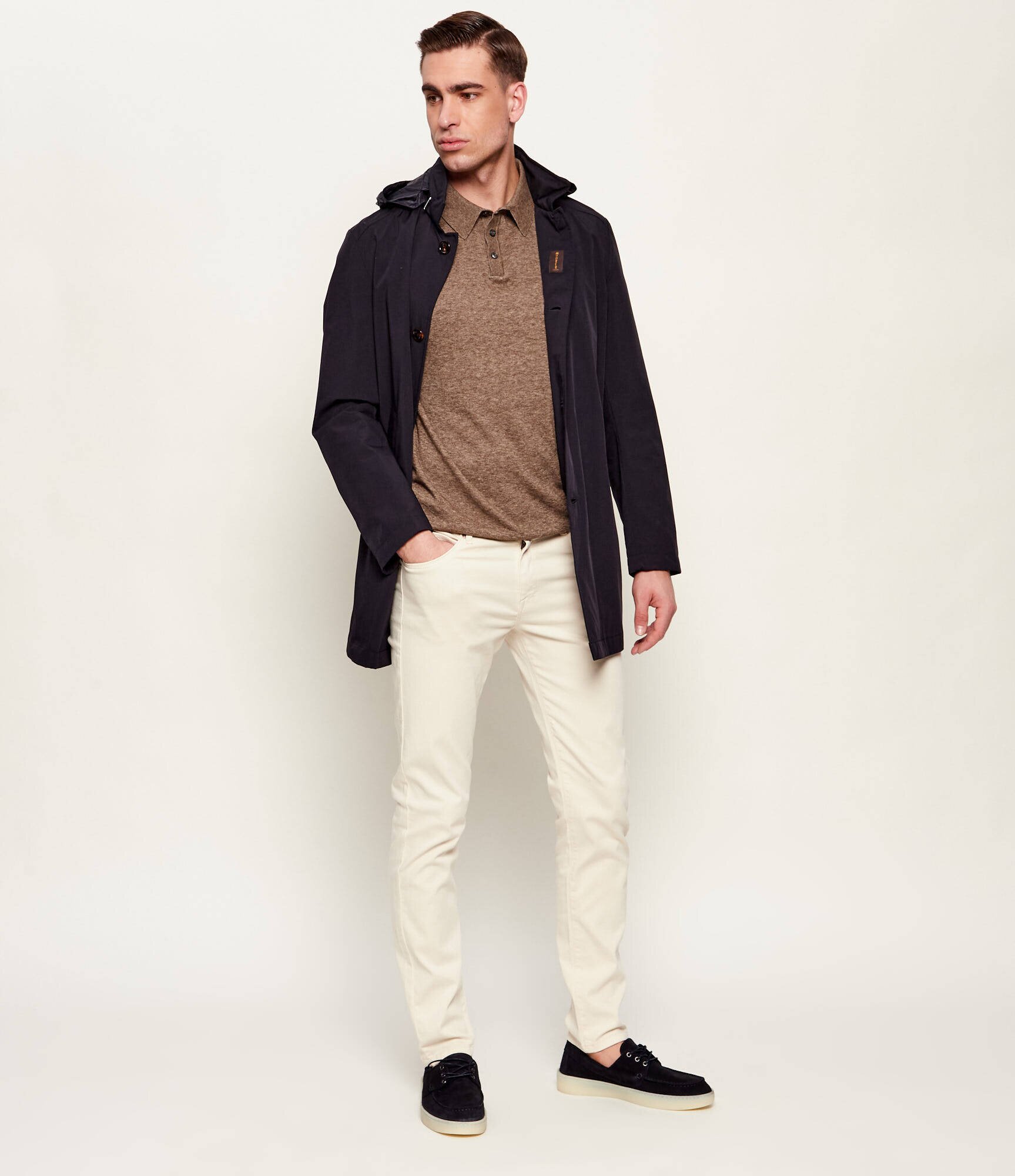 BOSS BLACK Mocasini Randal | piele întoarsă