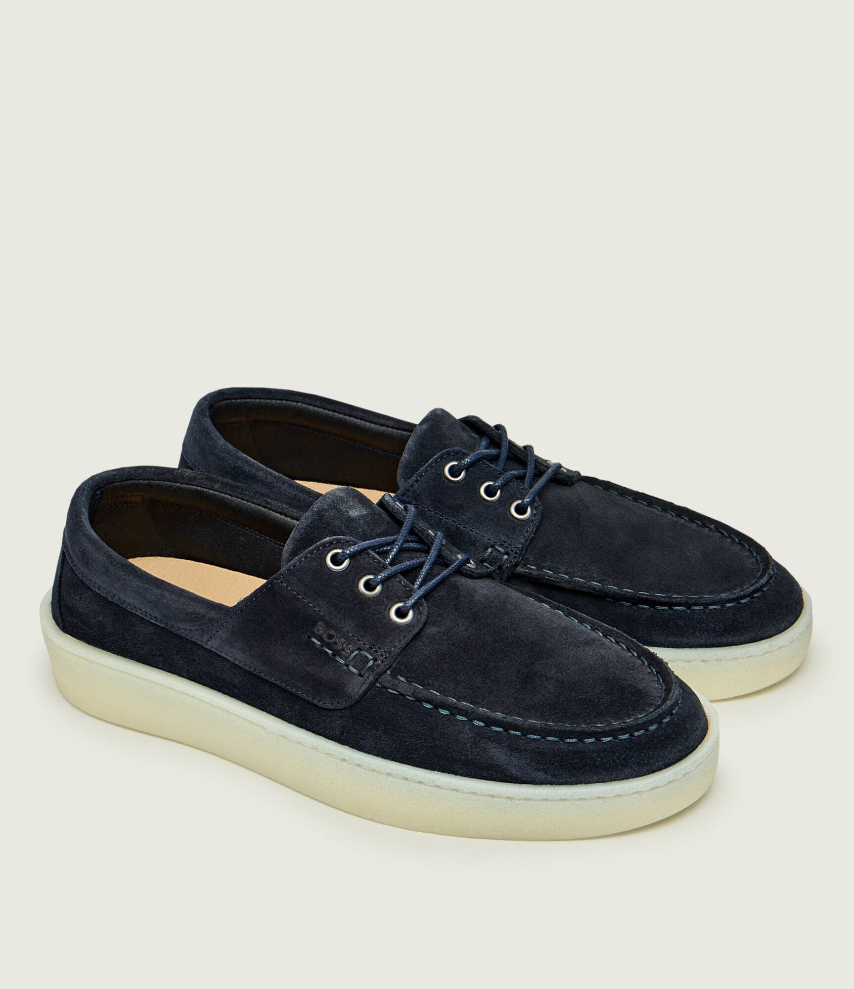 BOSS BLACK Mocasini Randal | piele întoarsă