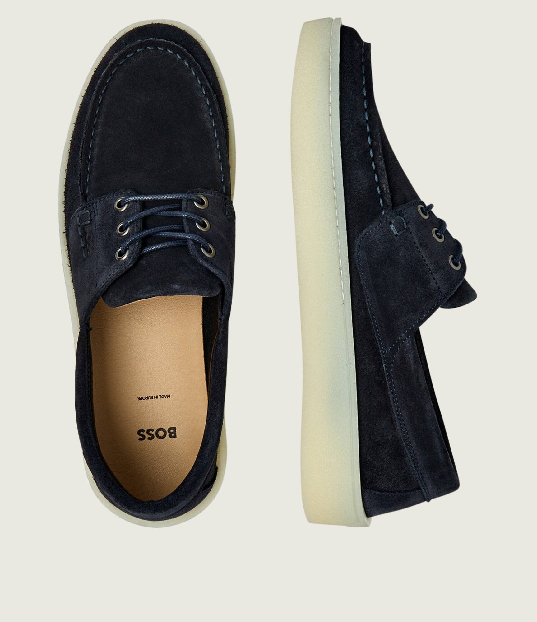 BOSS BLACK Mocasini Randal | piele întoarsă