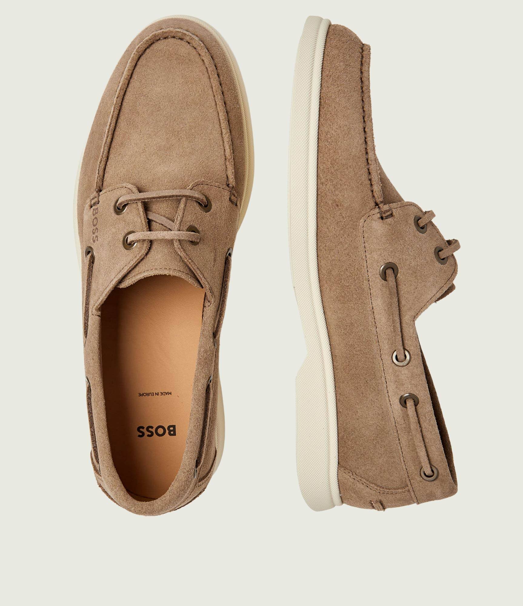 BOSS BLACK Mocasini Sienne | piele întoarsă