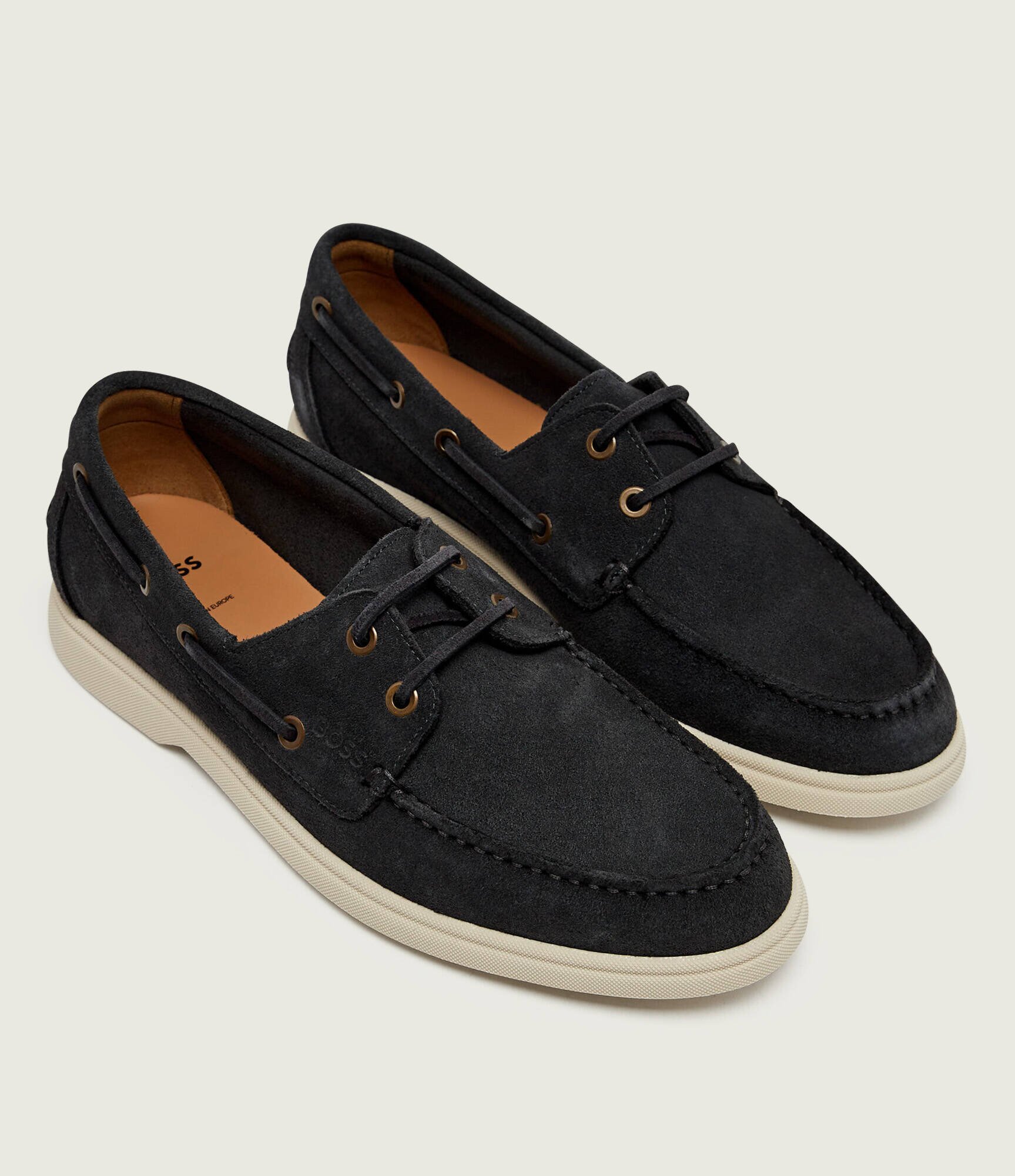 BOSS BLACK Mocasini Sienne | piele întoarsă