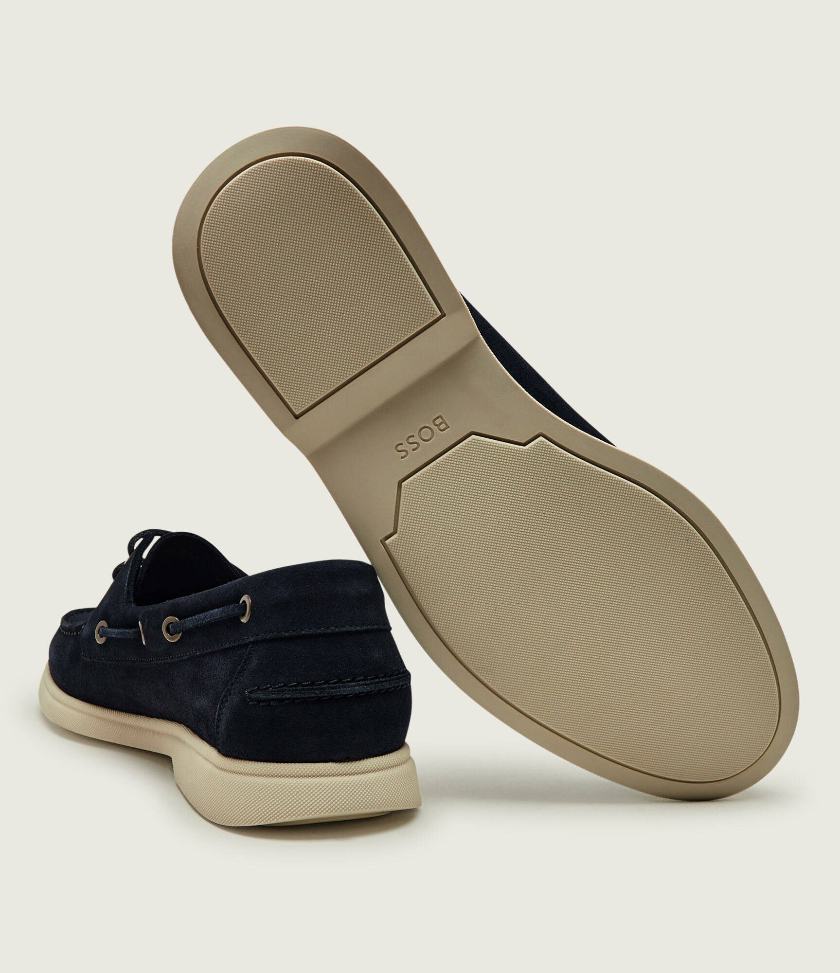 BOSS BLACK Mocasini Sienne | piele întoarsă