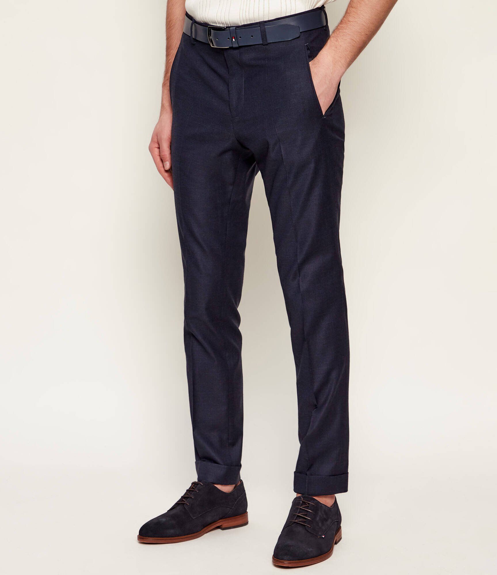 BOSS BLACK Pantaloni C-Genius-HW-262 | Slim Fit cu adaos de lână