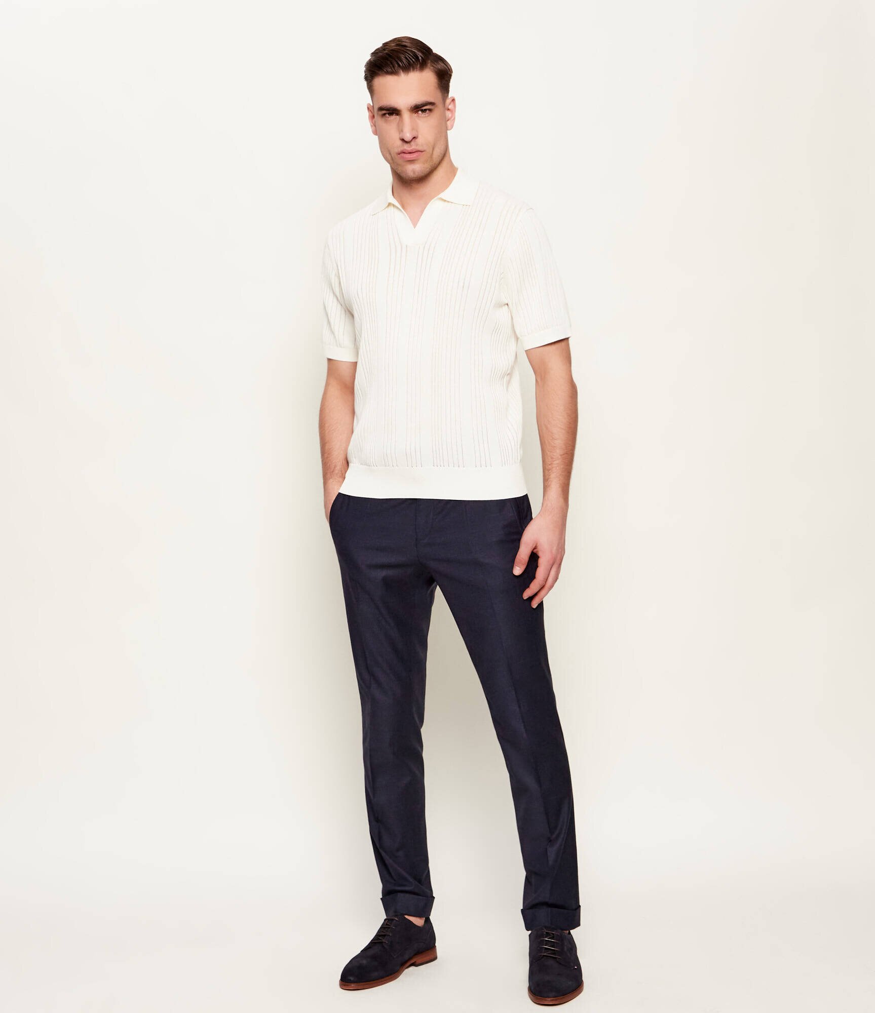 BOSS BLACK Pantaloni C-Genius-HW-262 | Slim Fit cu adaos de lână